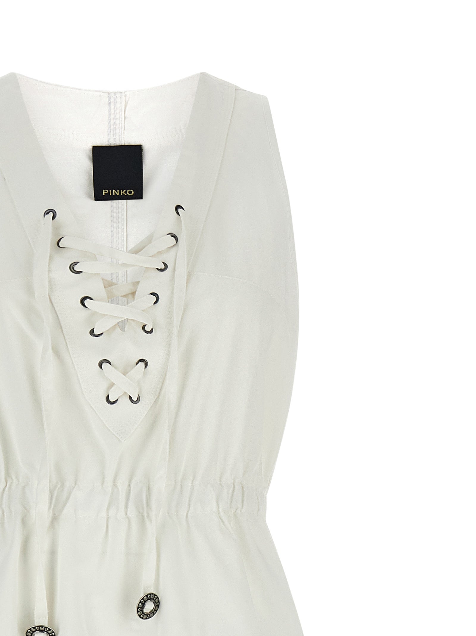 White Cotton Long Dress