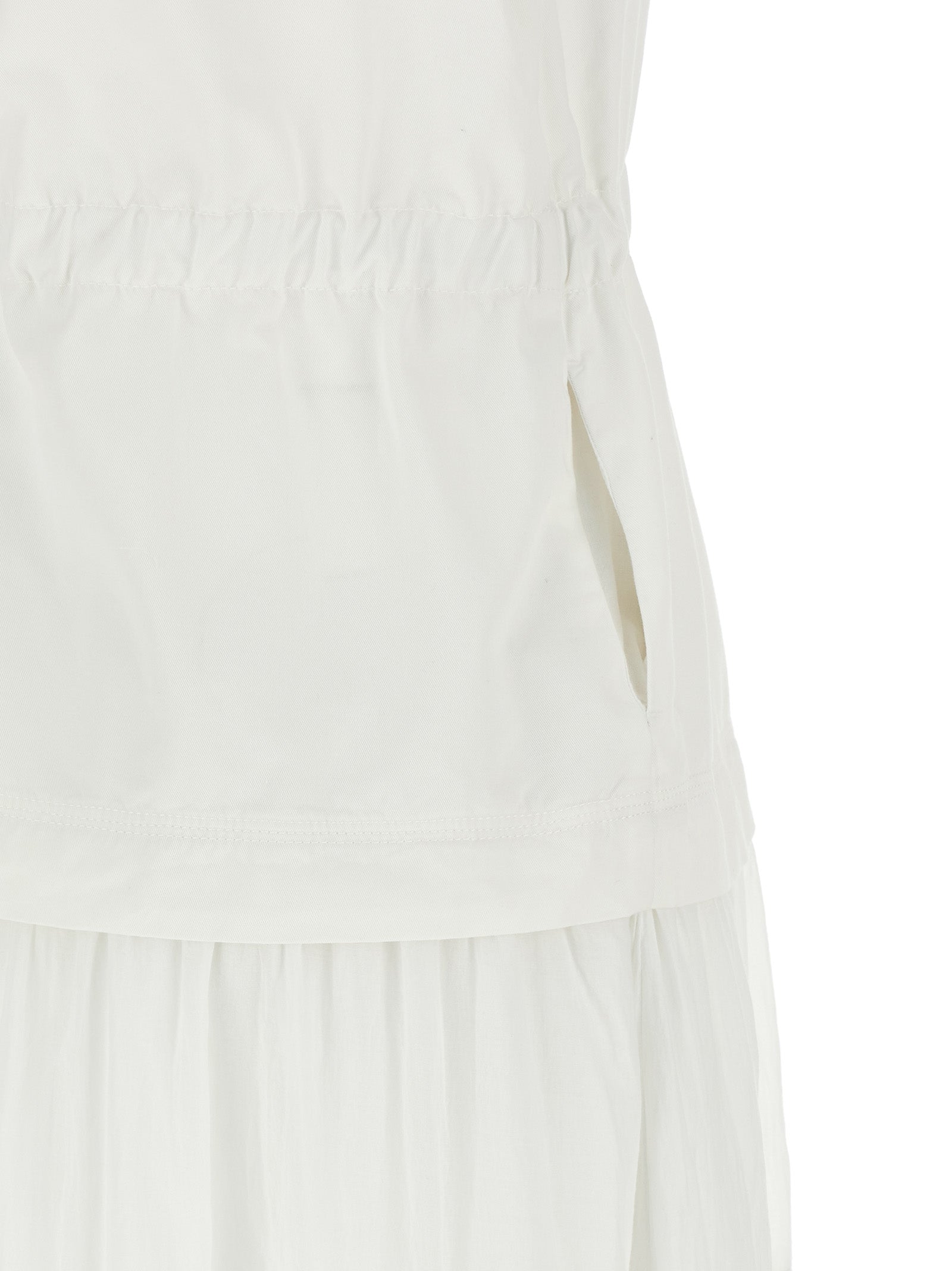 White Cotton Long Dress