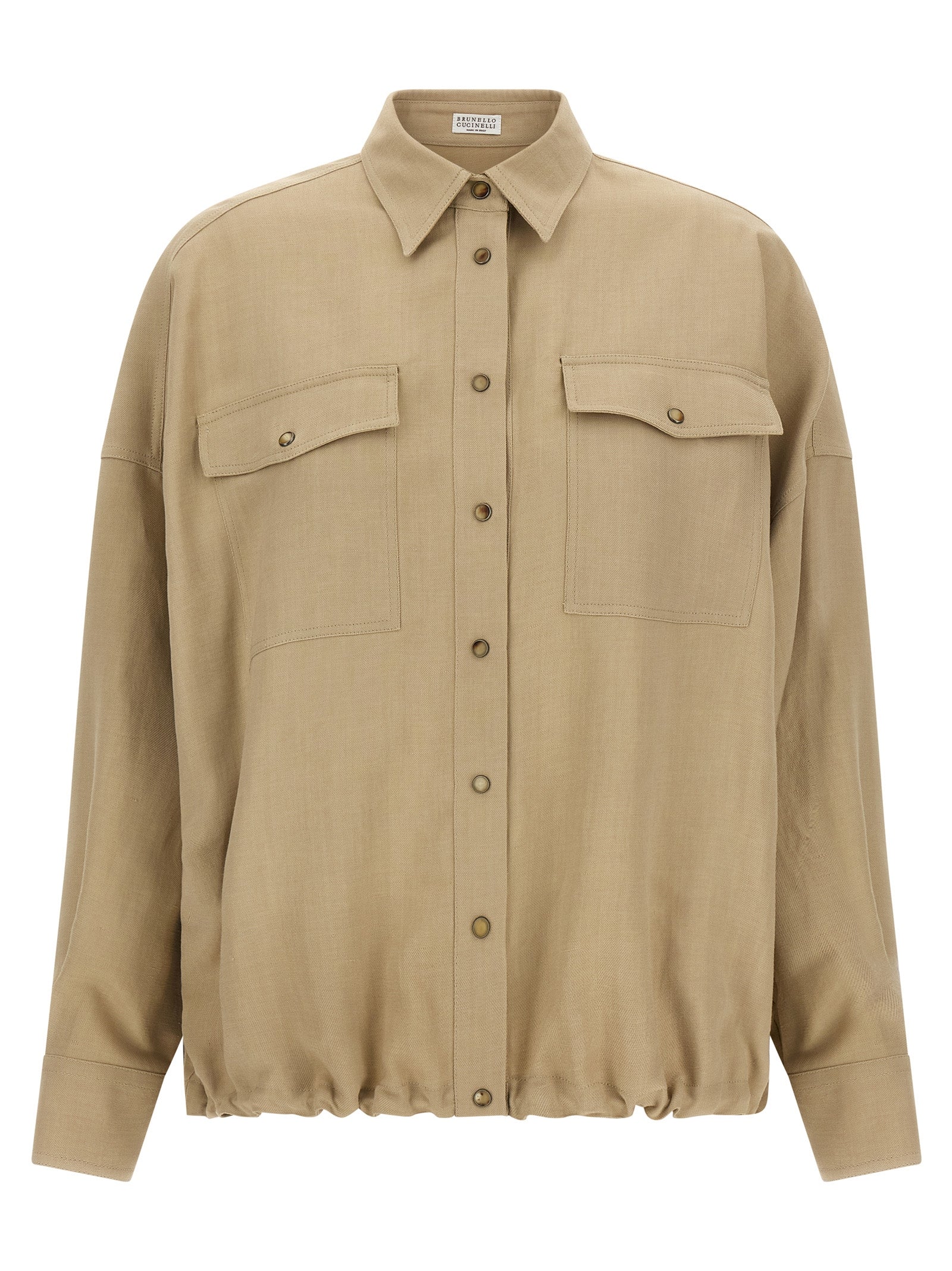 Beige Viscose Blouse