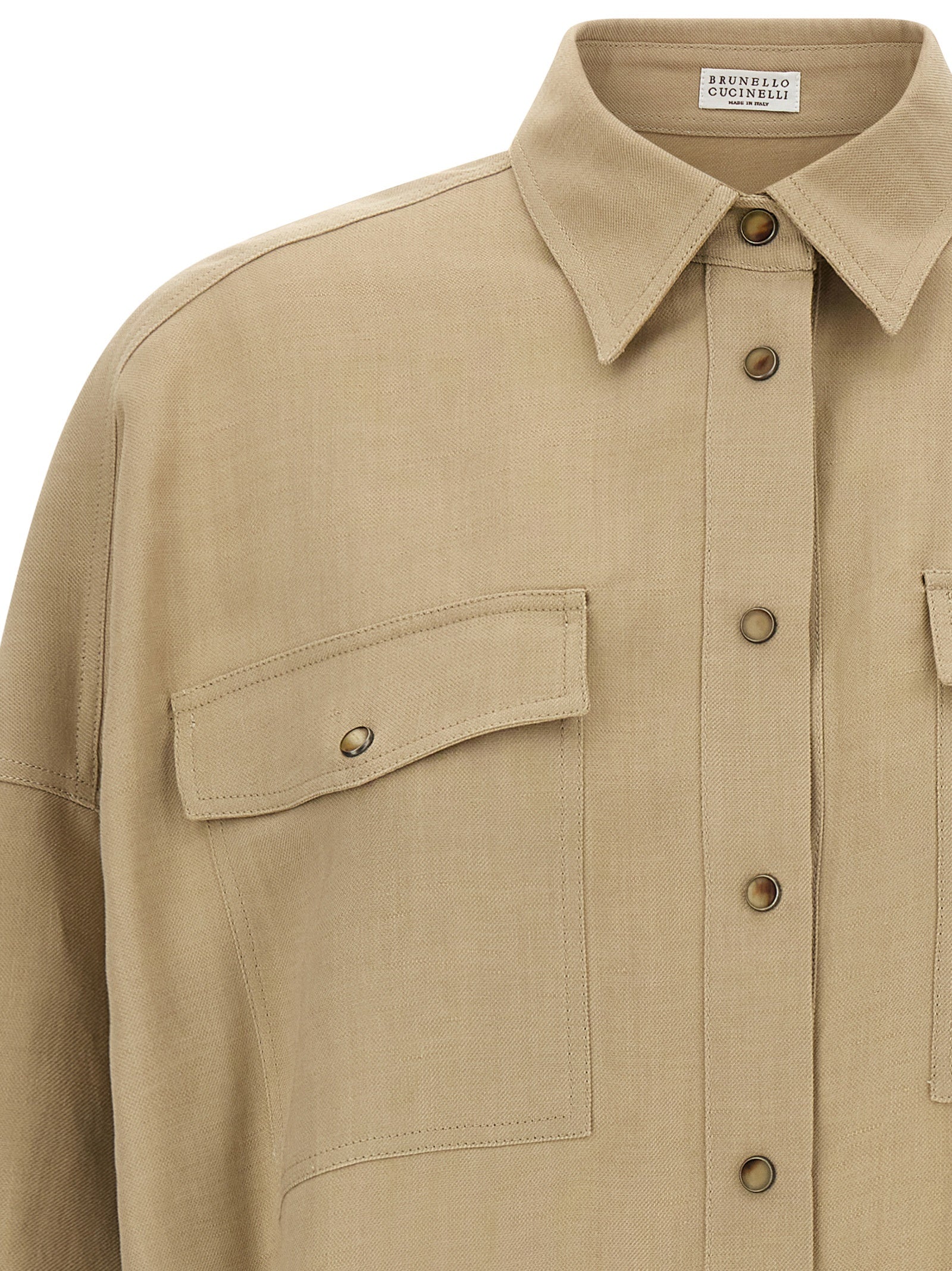 Beige Viscose Blouse