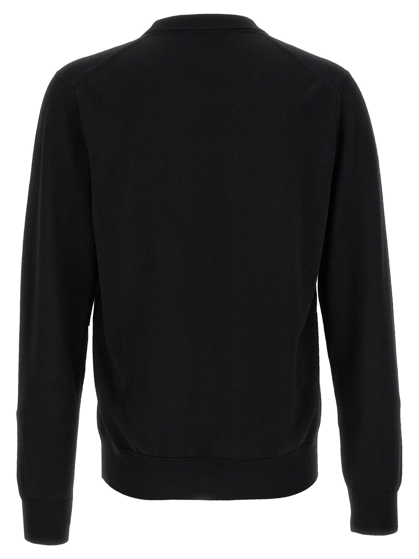 Black Virgin Wool Cardigan