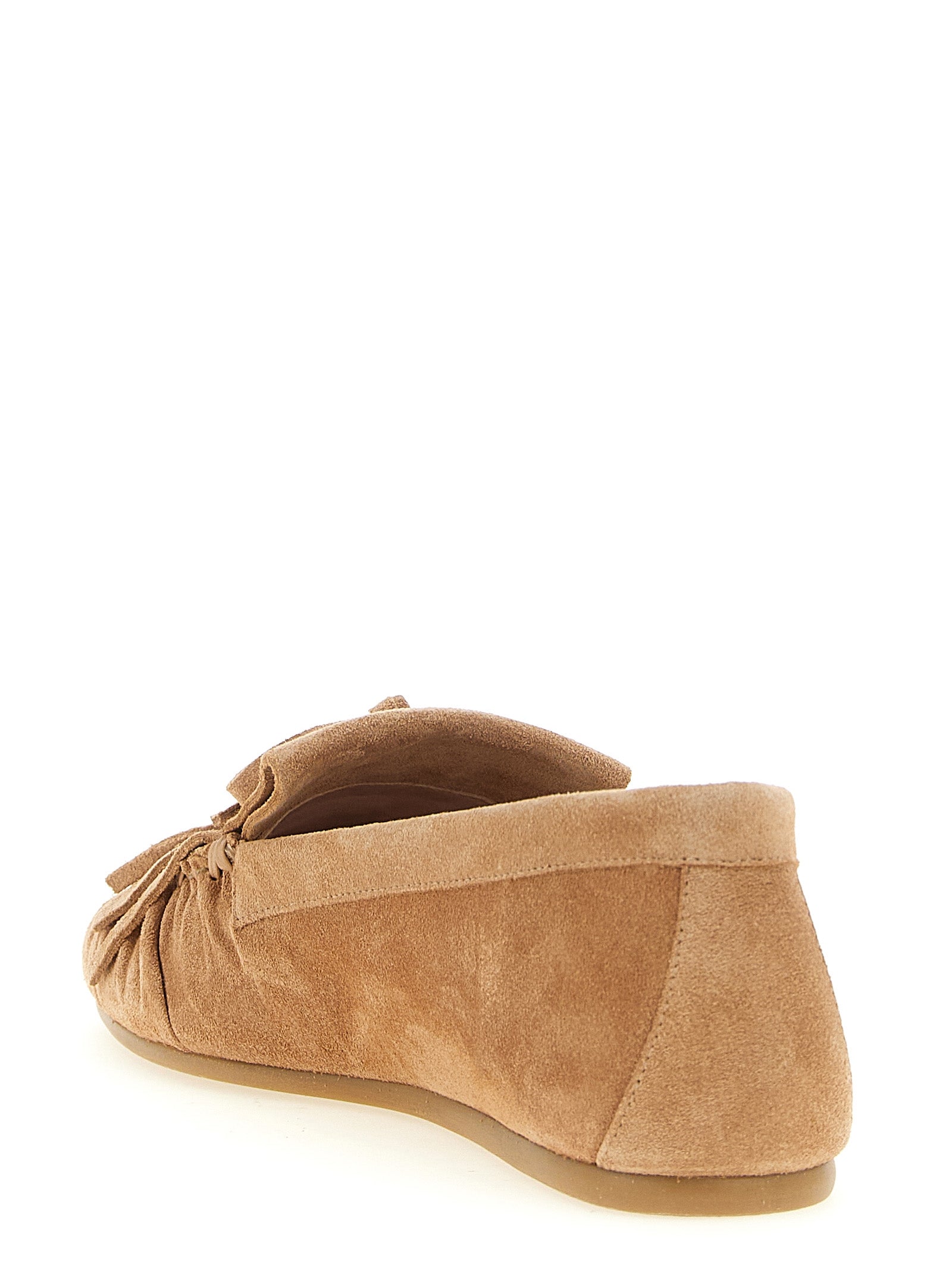 Brown Calfskin Slip-On Loafers