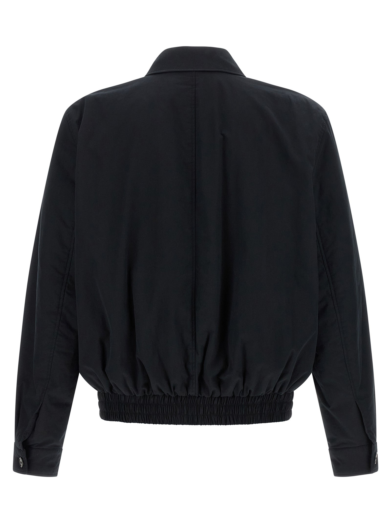 Black Cotton Shell Jacket