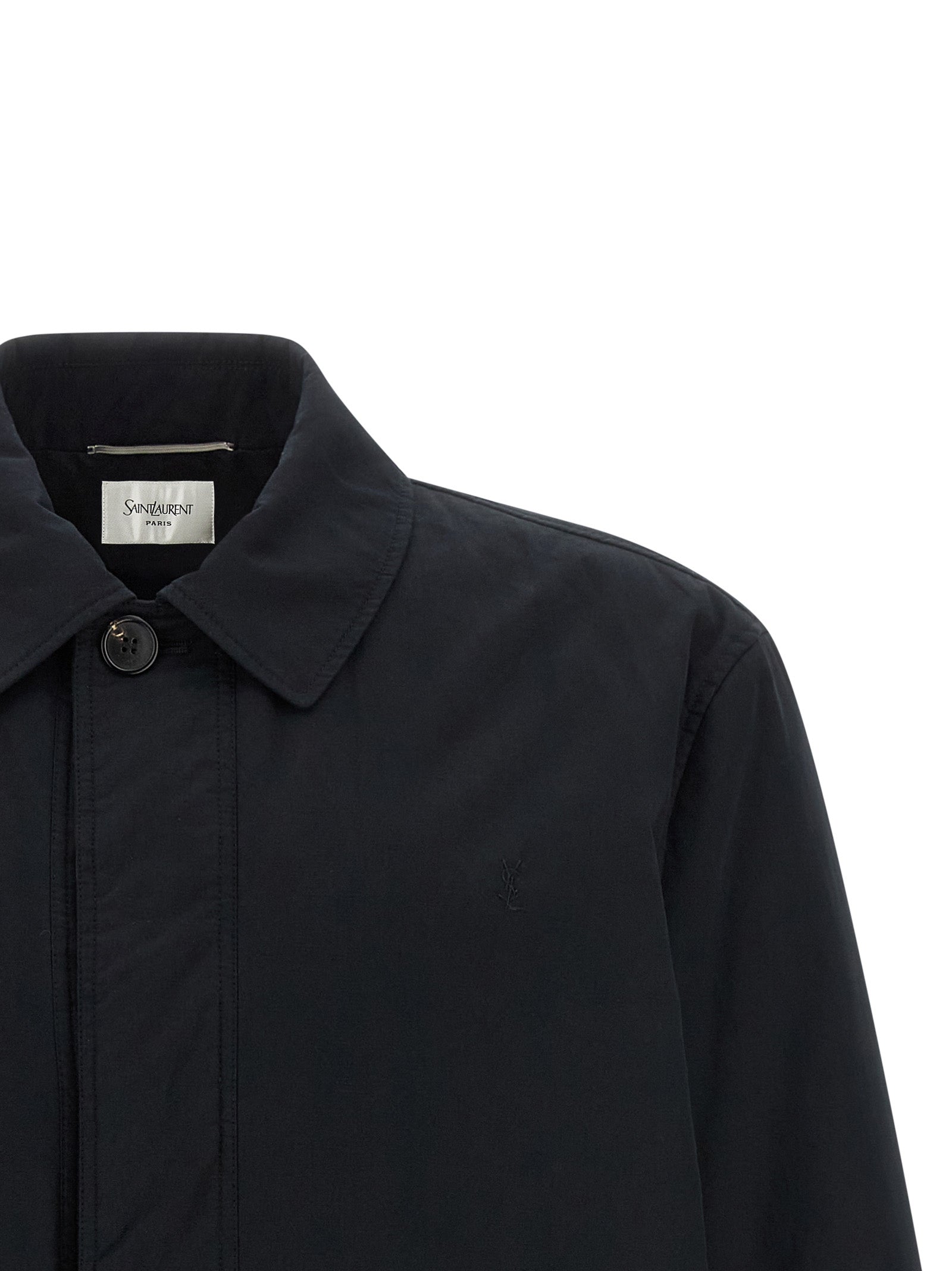 Black Cotton Shell Jacket