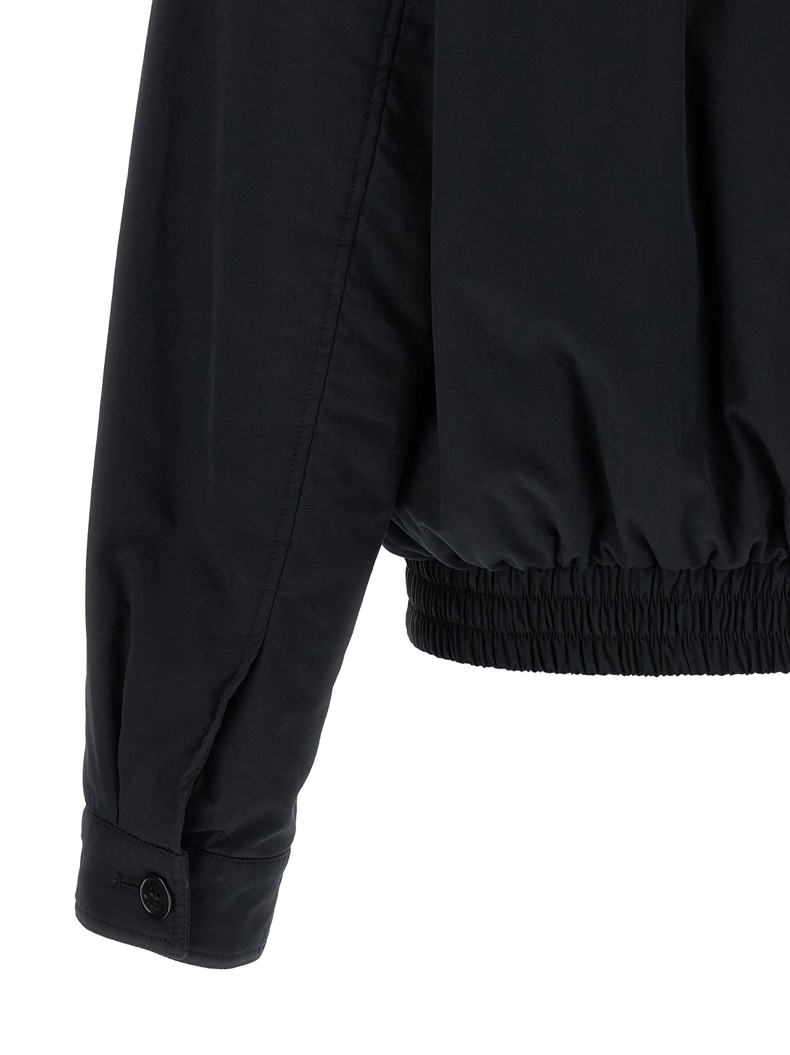 Black Cotton Shell Jacket