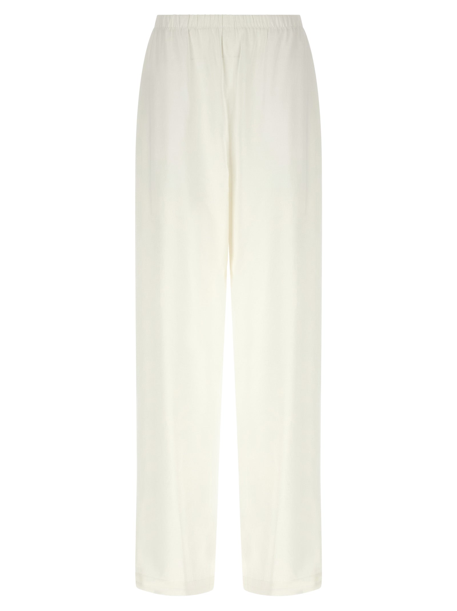White Linen Casual Pants