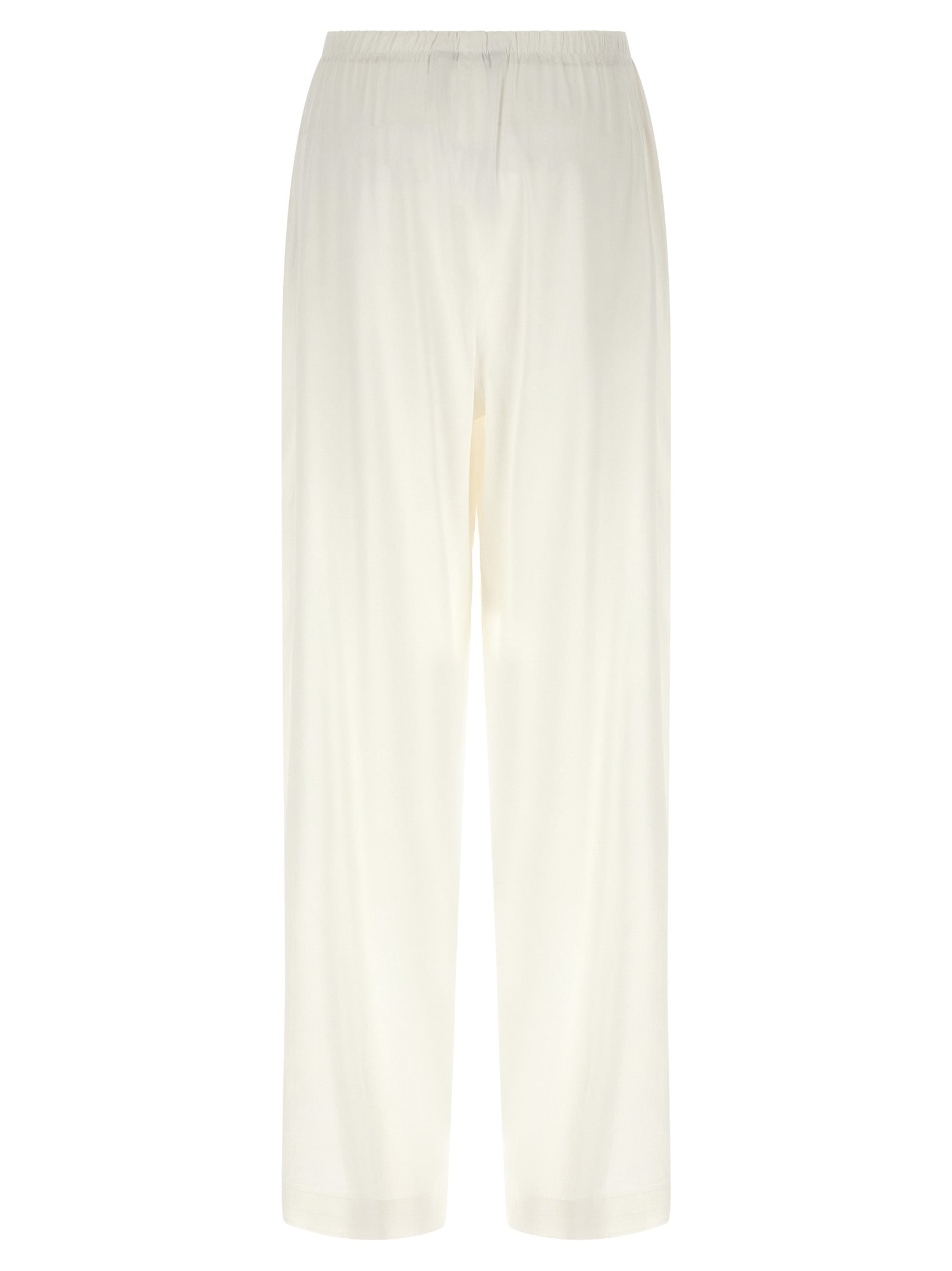 White Linen Casual Pants