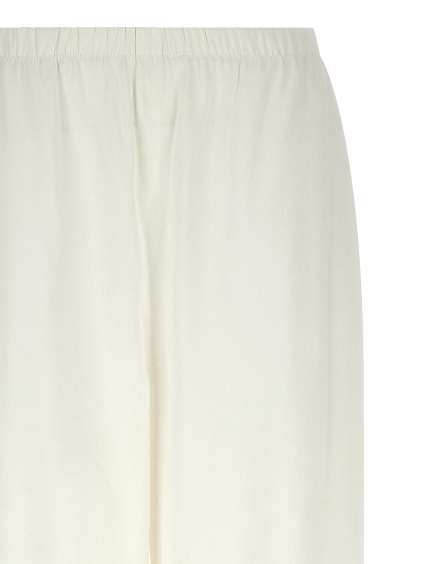 White Linen Casual Pants