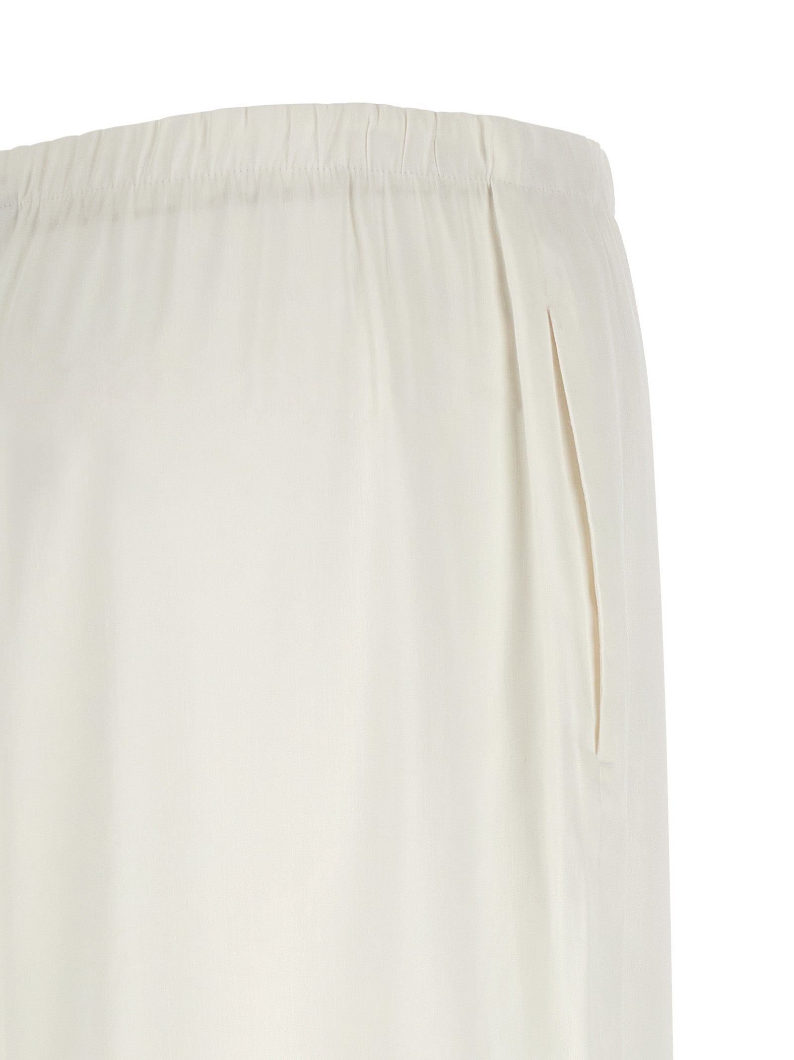 White Linen Casual Pants