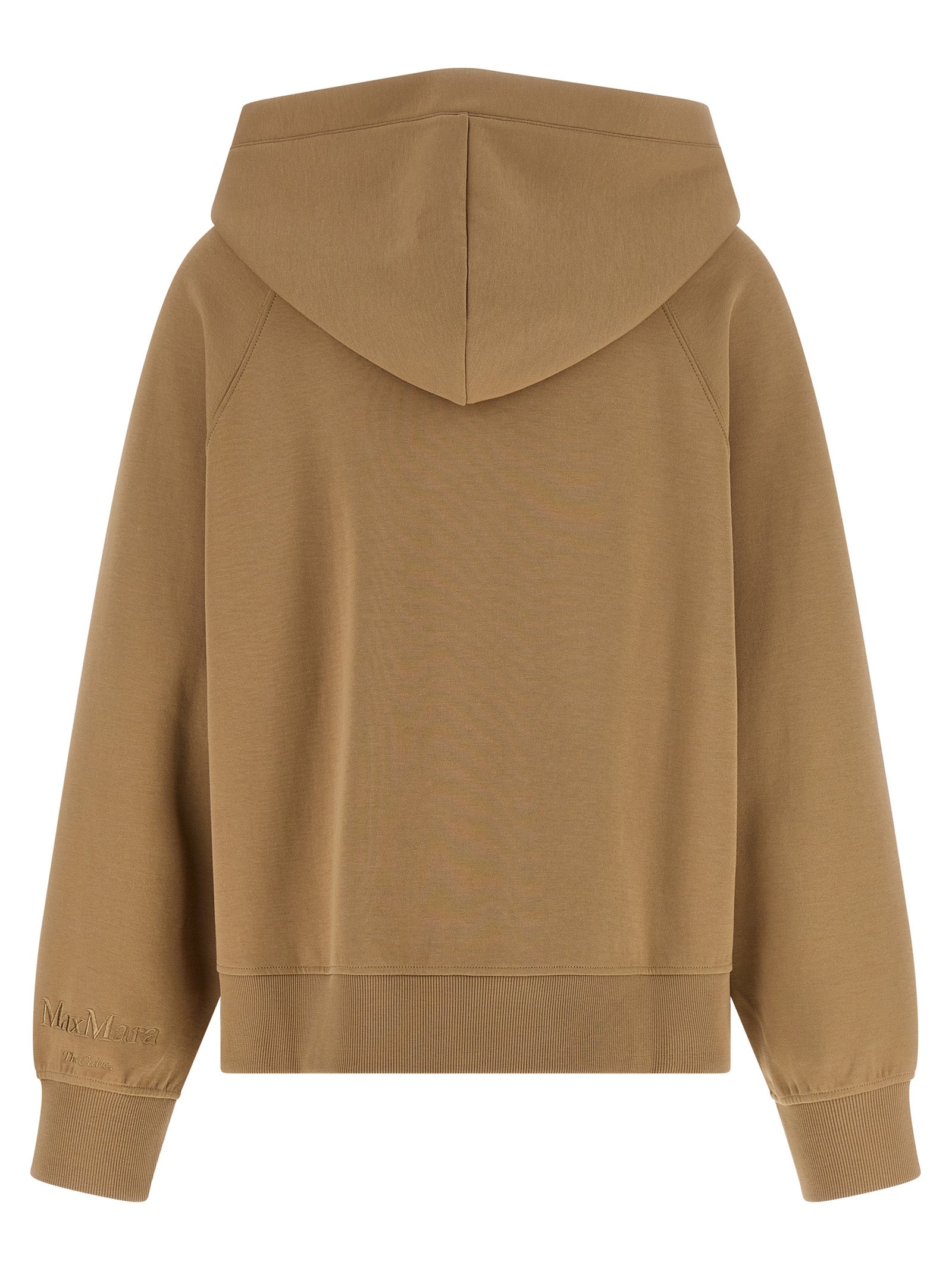 Beige Cotton Hoodie