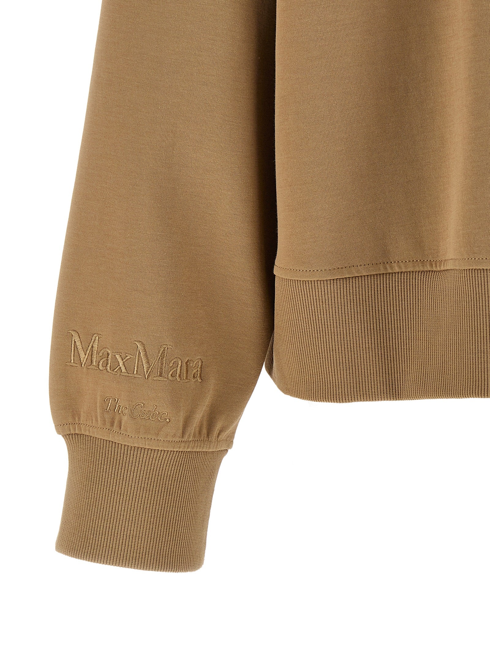 Beige Cotton Hoodie