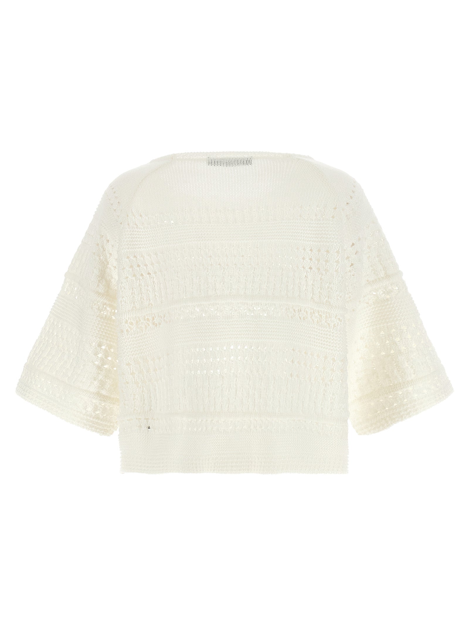 White Cotton Cardigan
