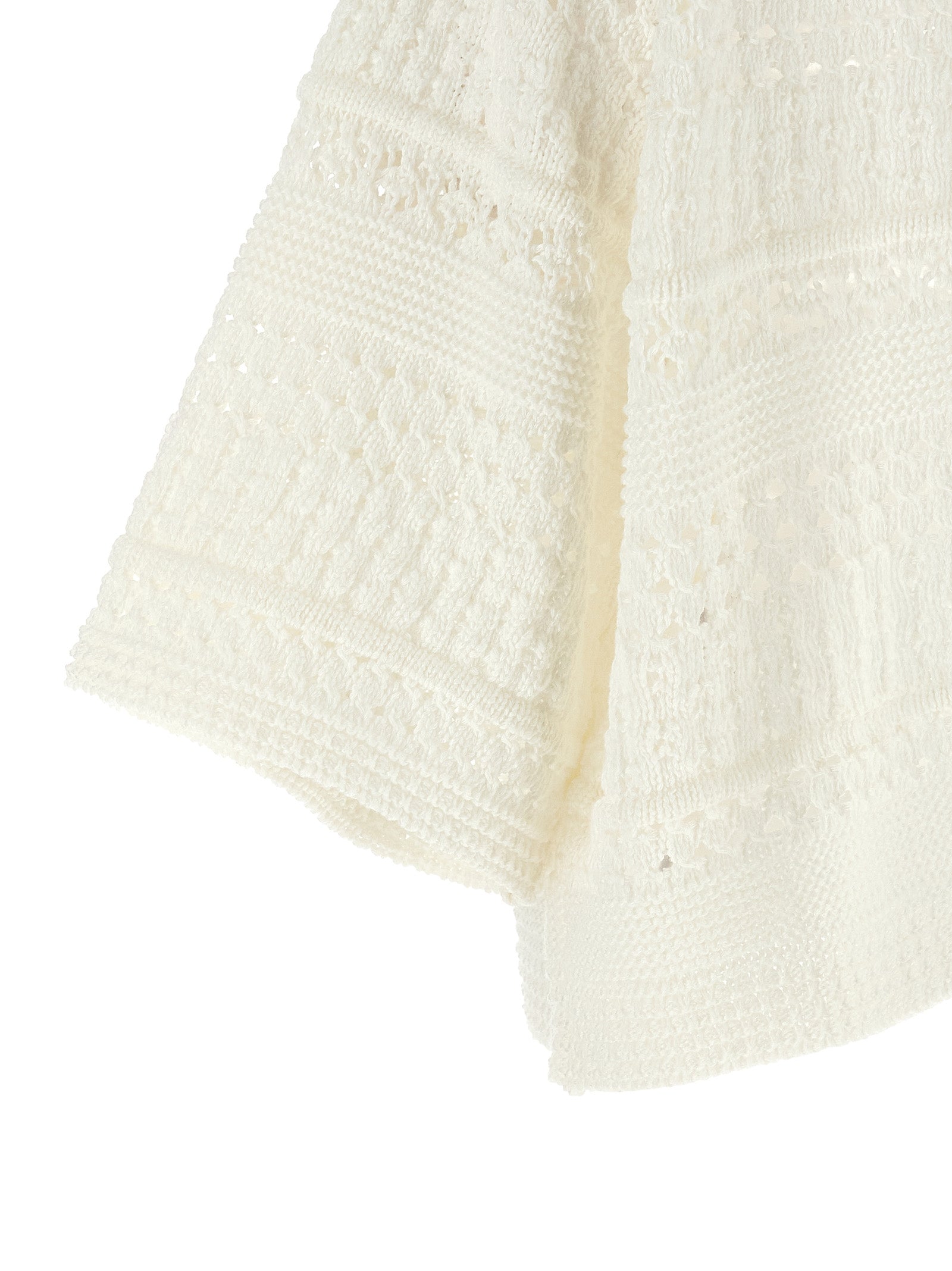 White Cotton Cardigan