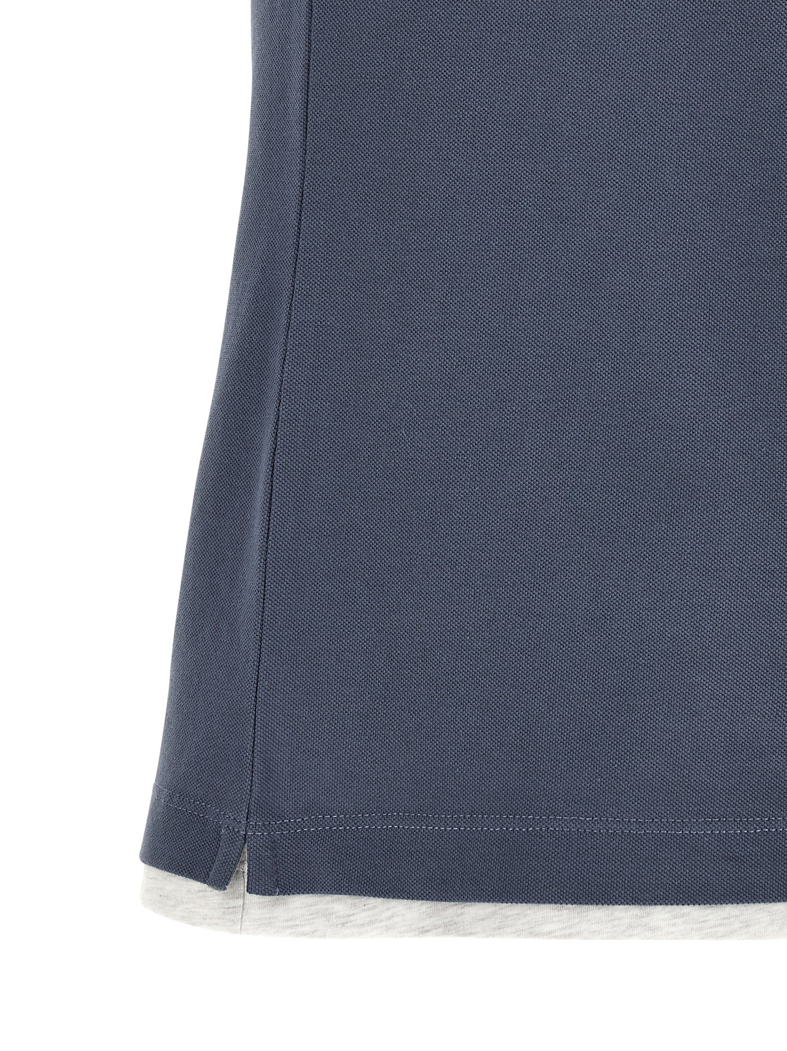 Blue Cotton Polo Shirt