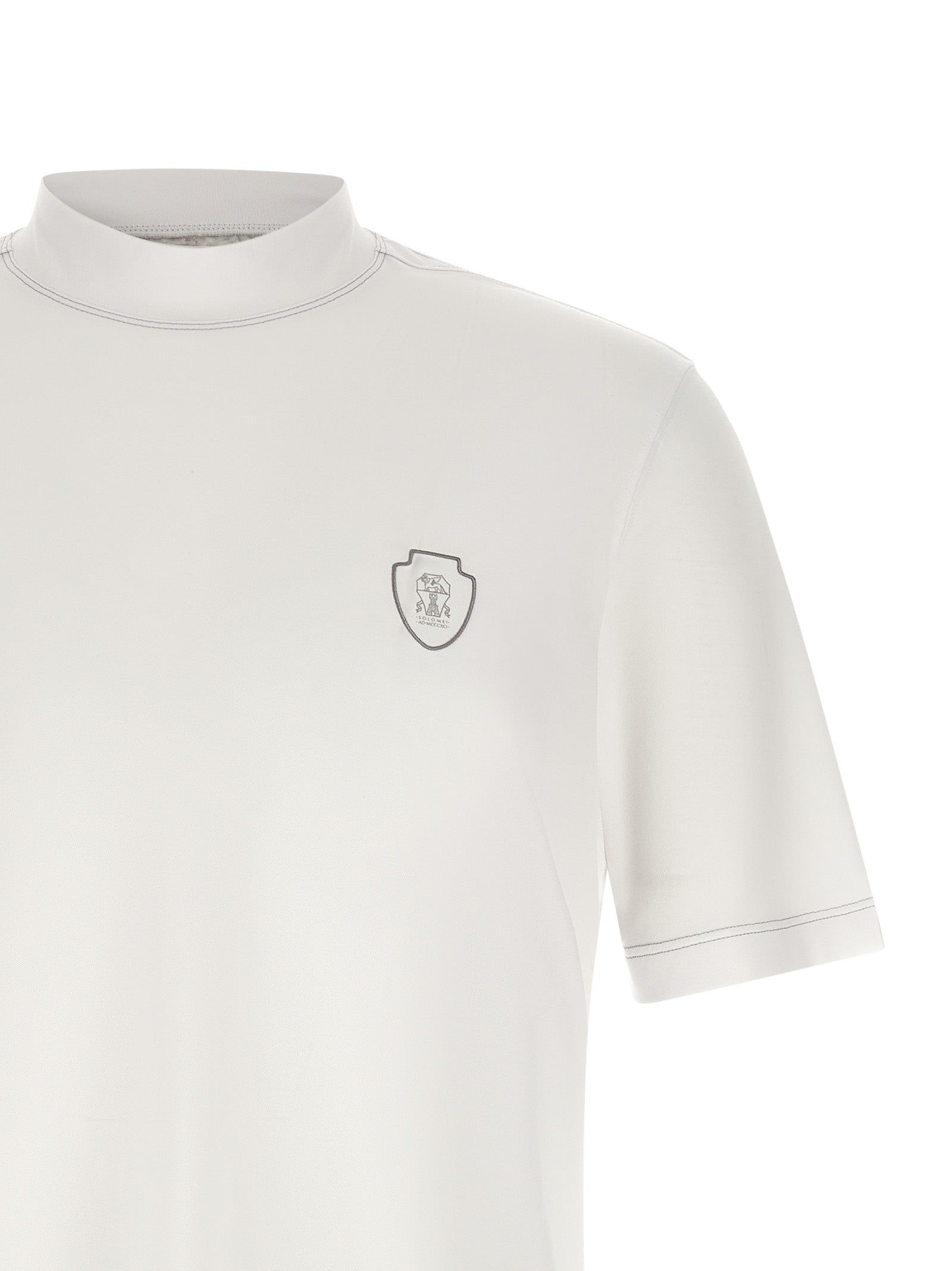 White Polyamide T-Shirt