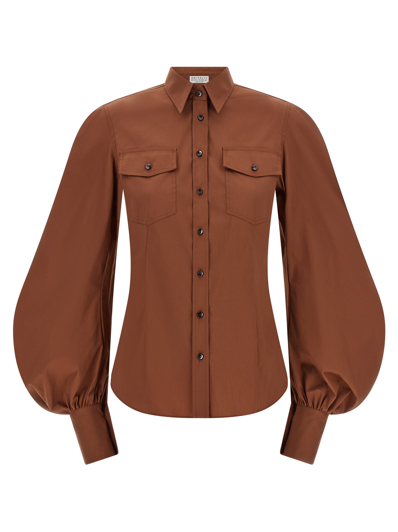 Brown Cotton Blouse