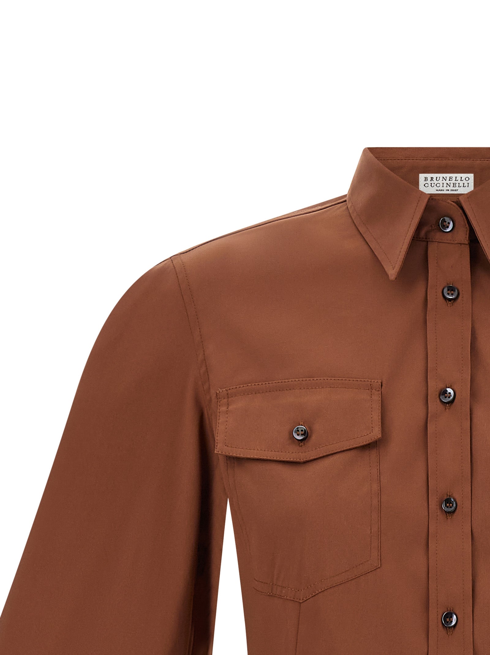 Brown Cotton Blouse