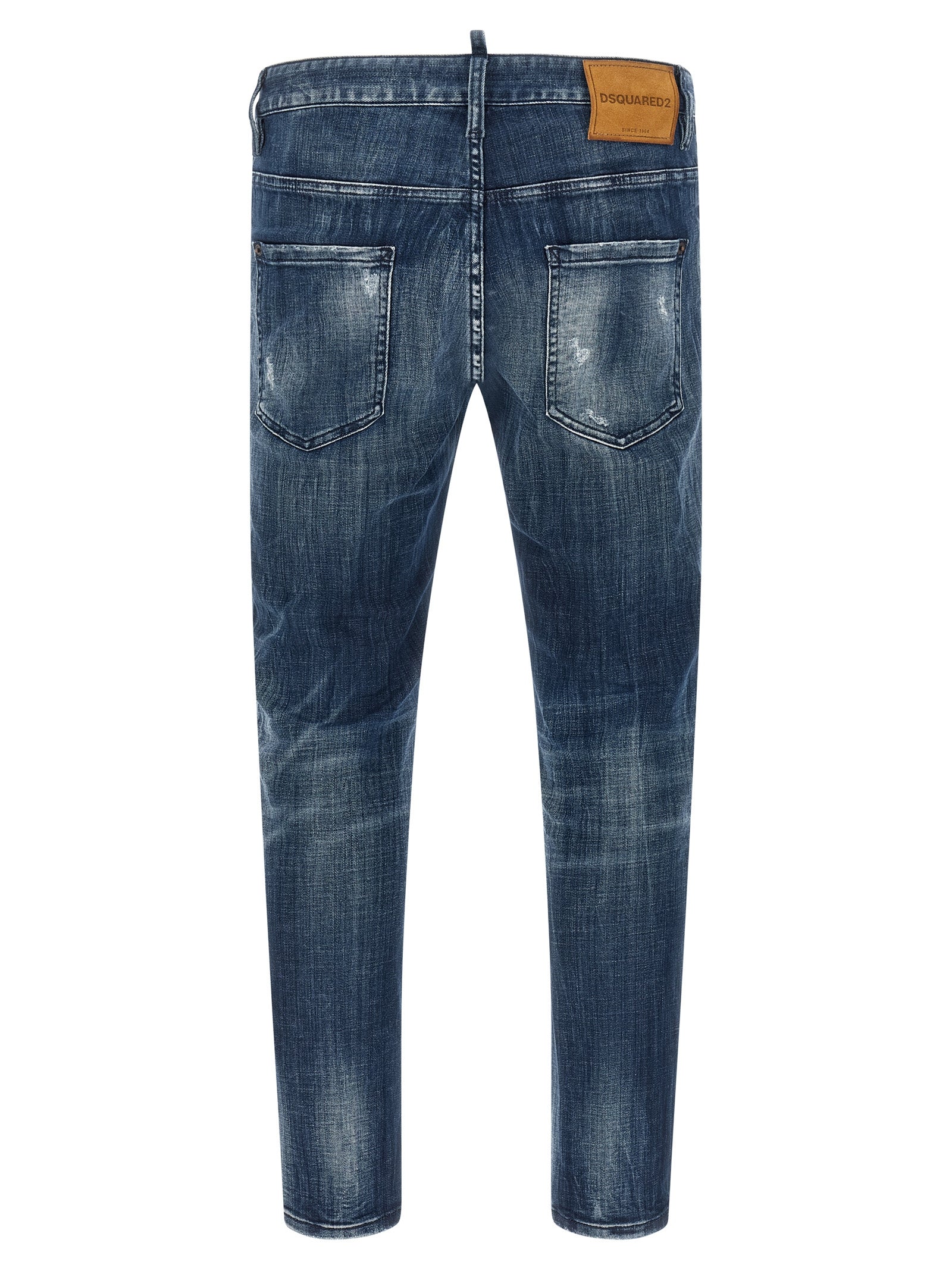 Blue Cotton Relaxed Fit Jeans