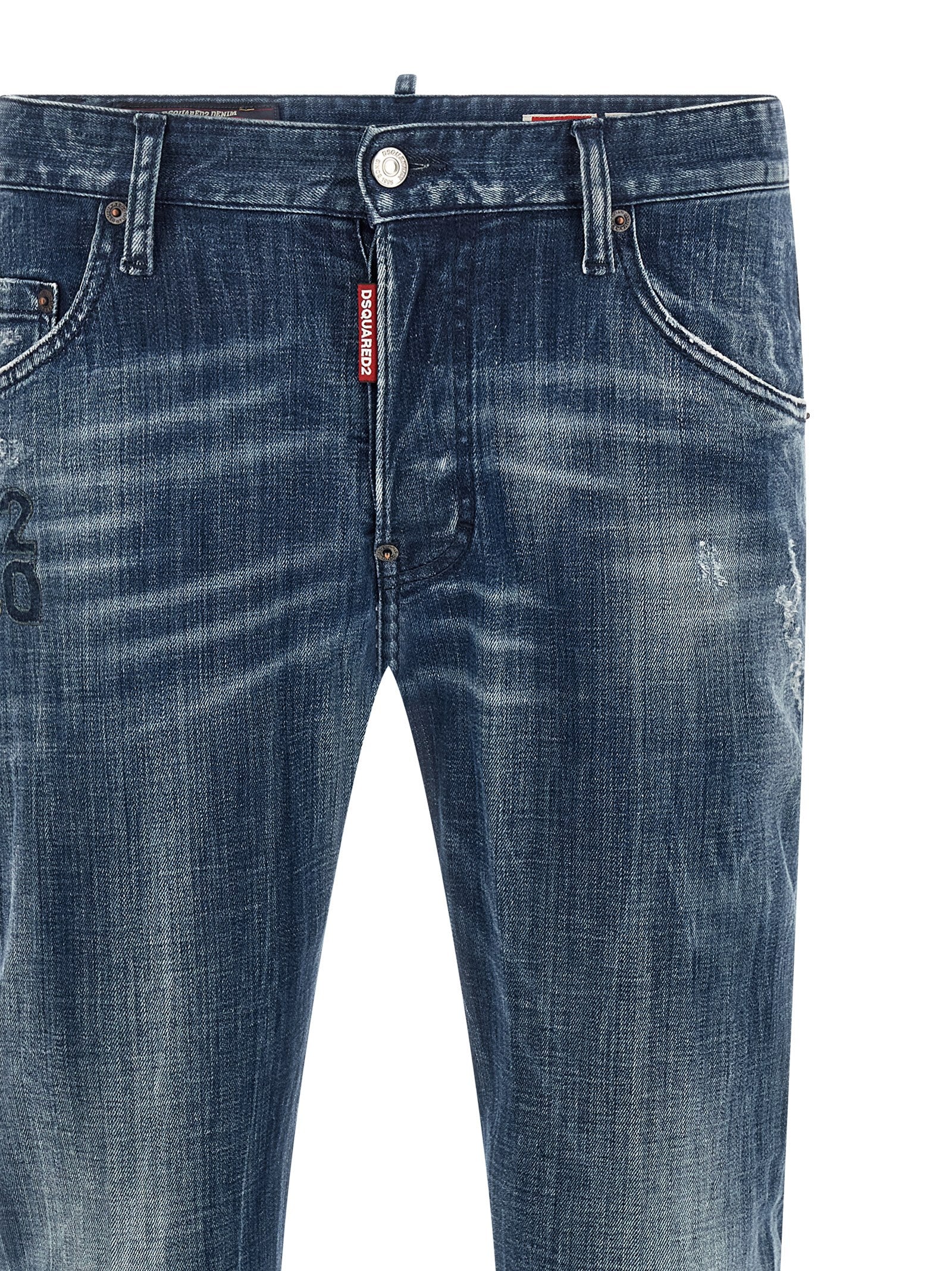 Blue Cotton Relaxed Fit Jeans