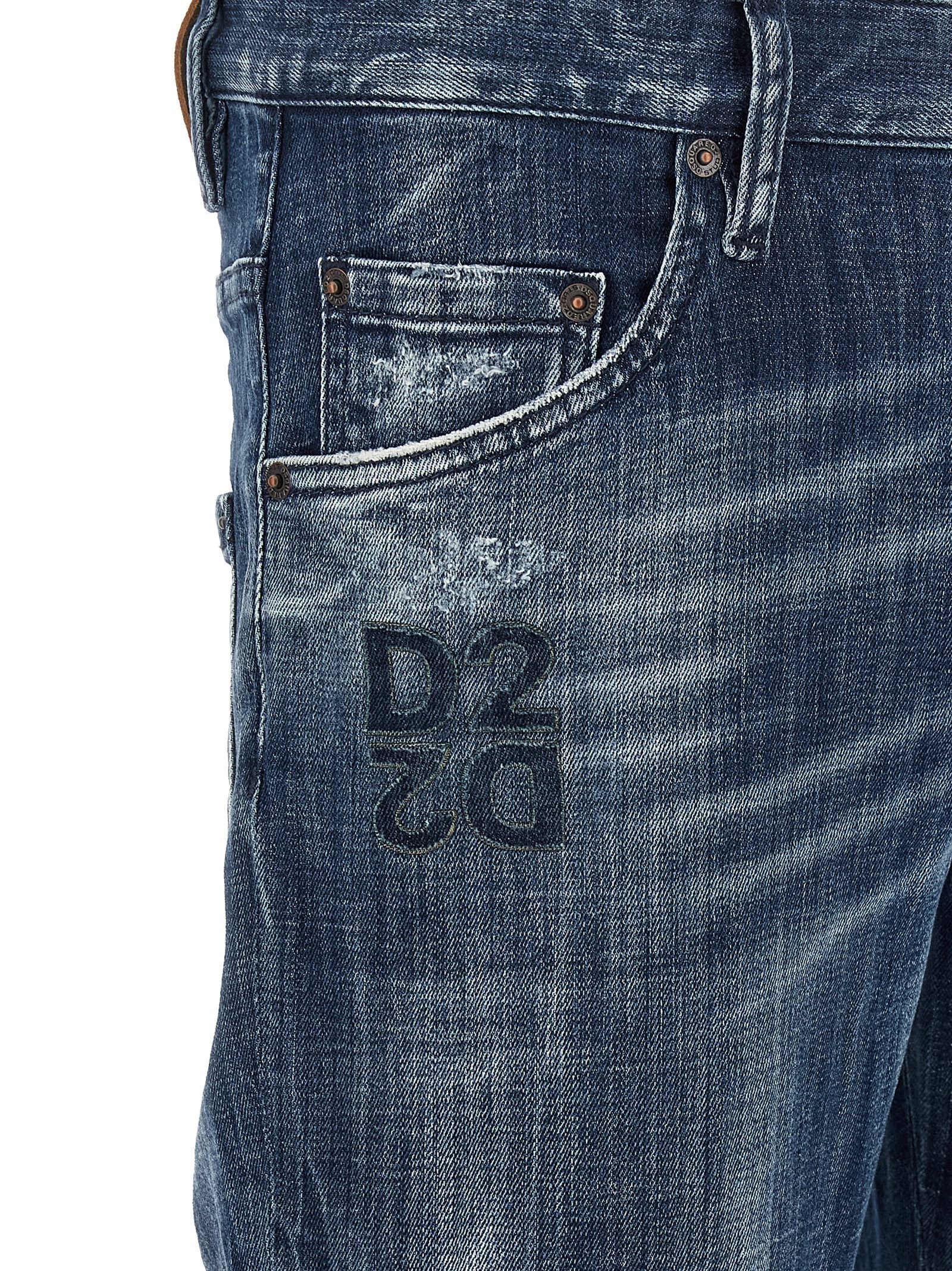 Blue Cotton Relaxed Fit Jeans