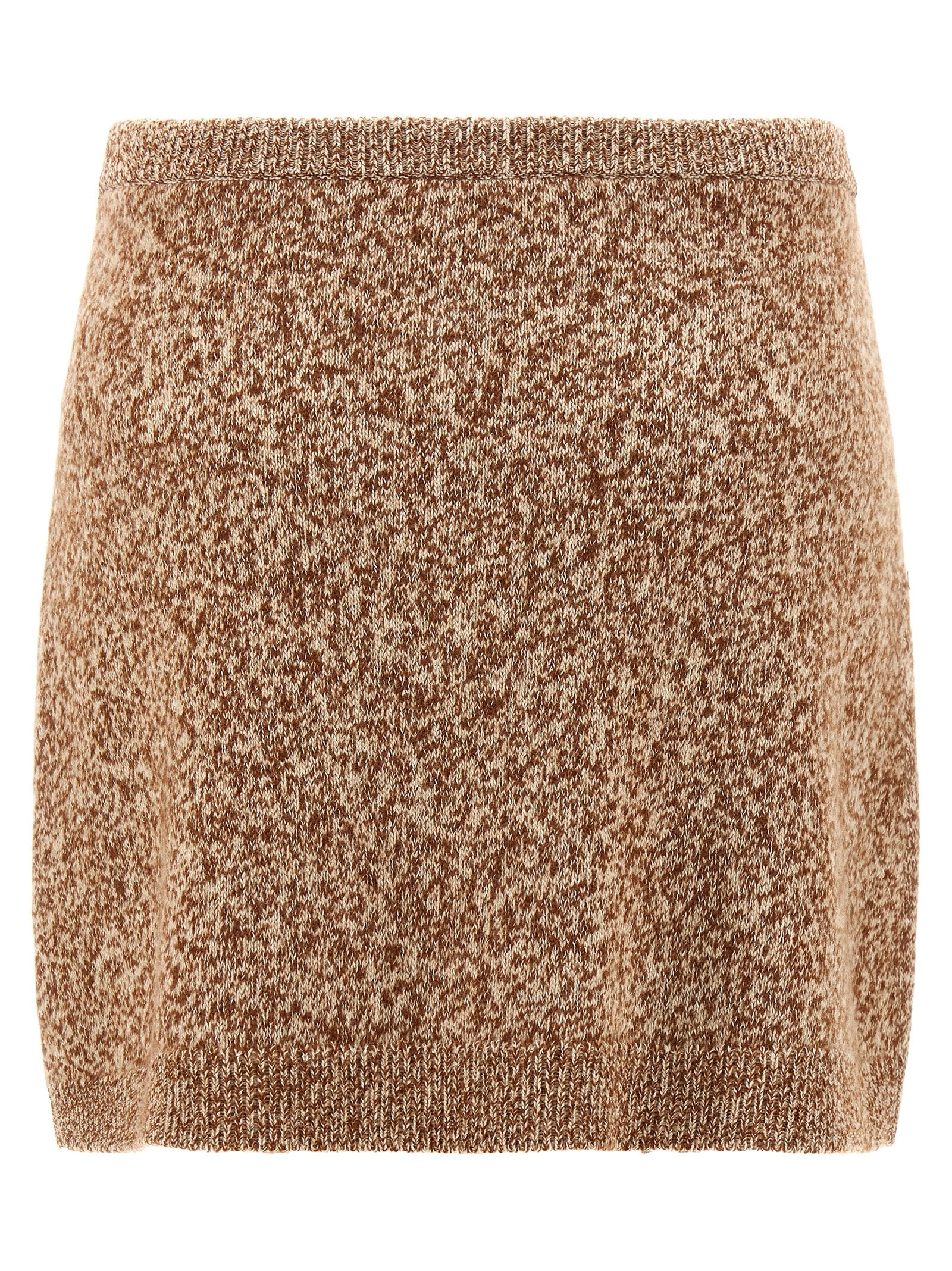 Multicolor Virgin Wool Long Skirt