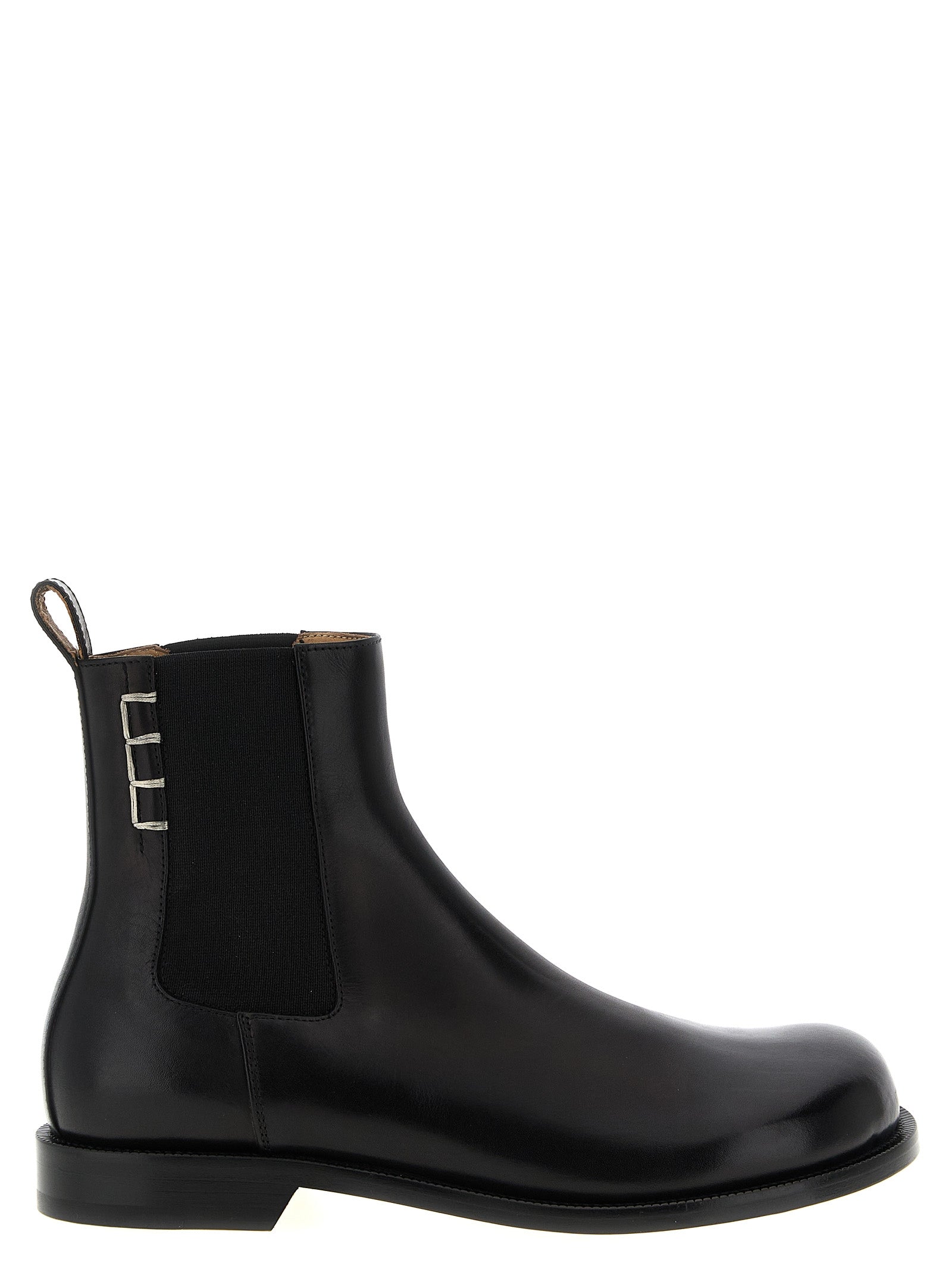 Black Calfskin Chelsea Boots