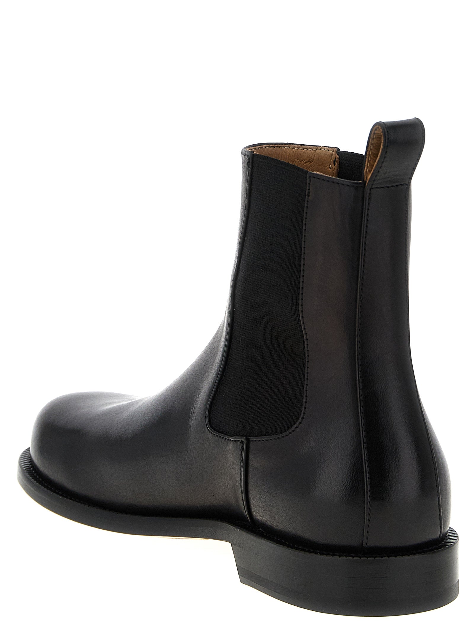 Black Calfskin Chelsea Boots