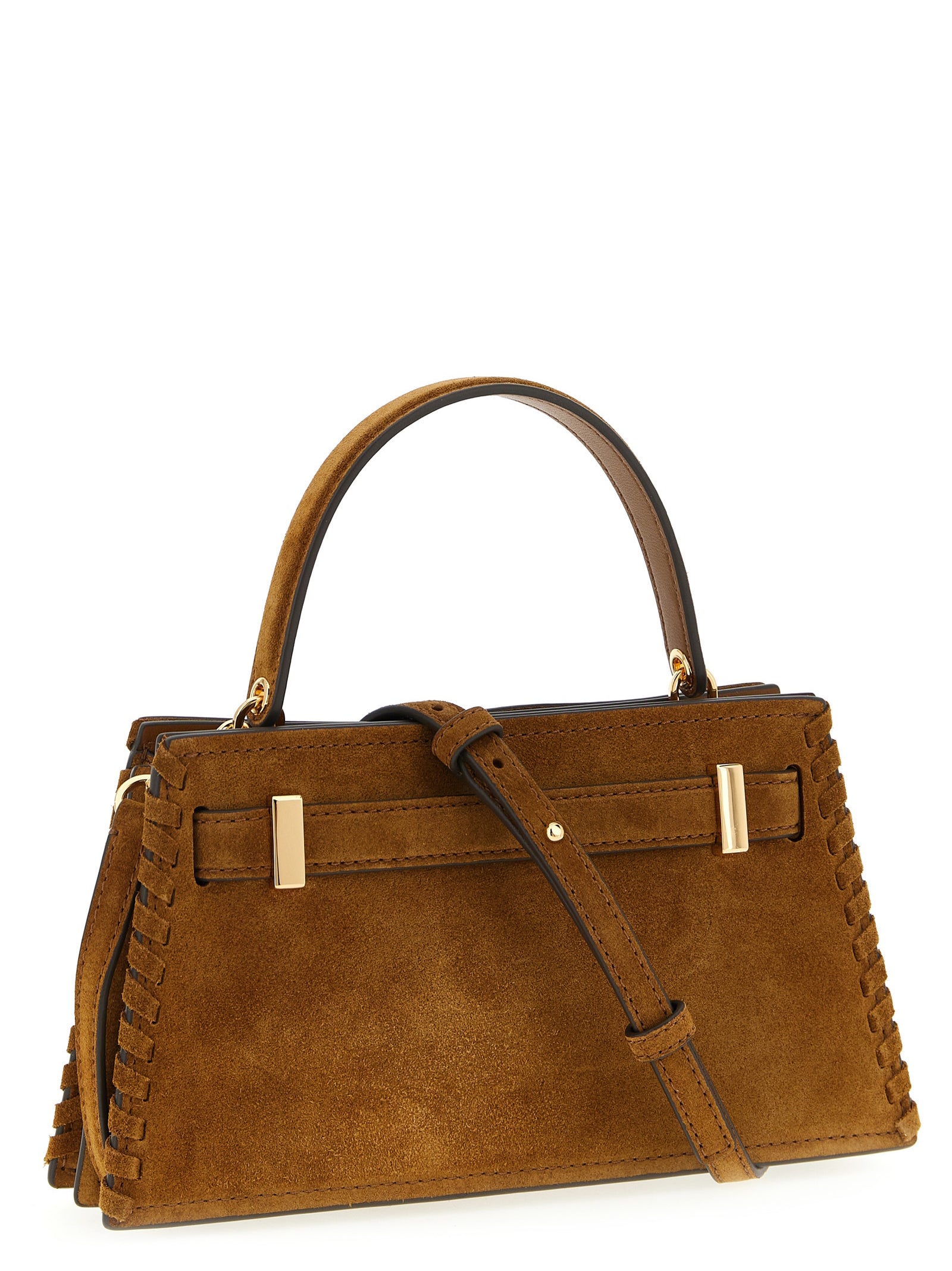 Brown Bovine Leather Handbag