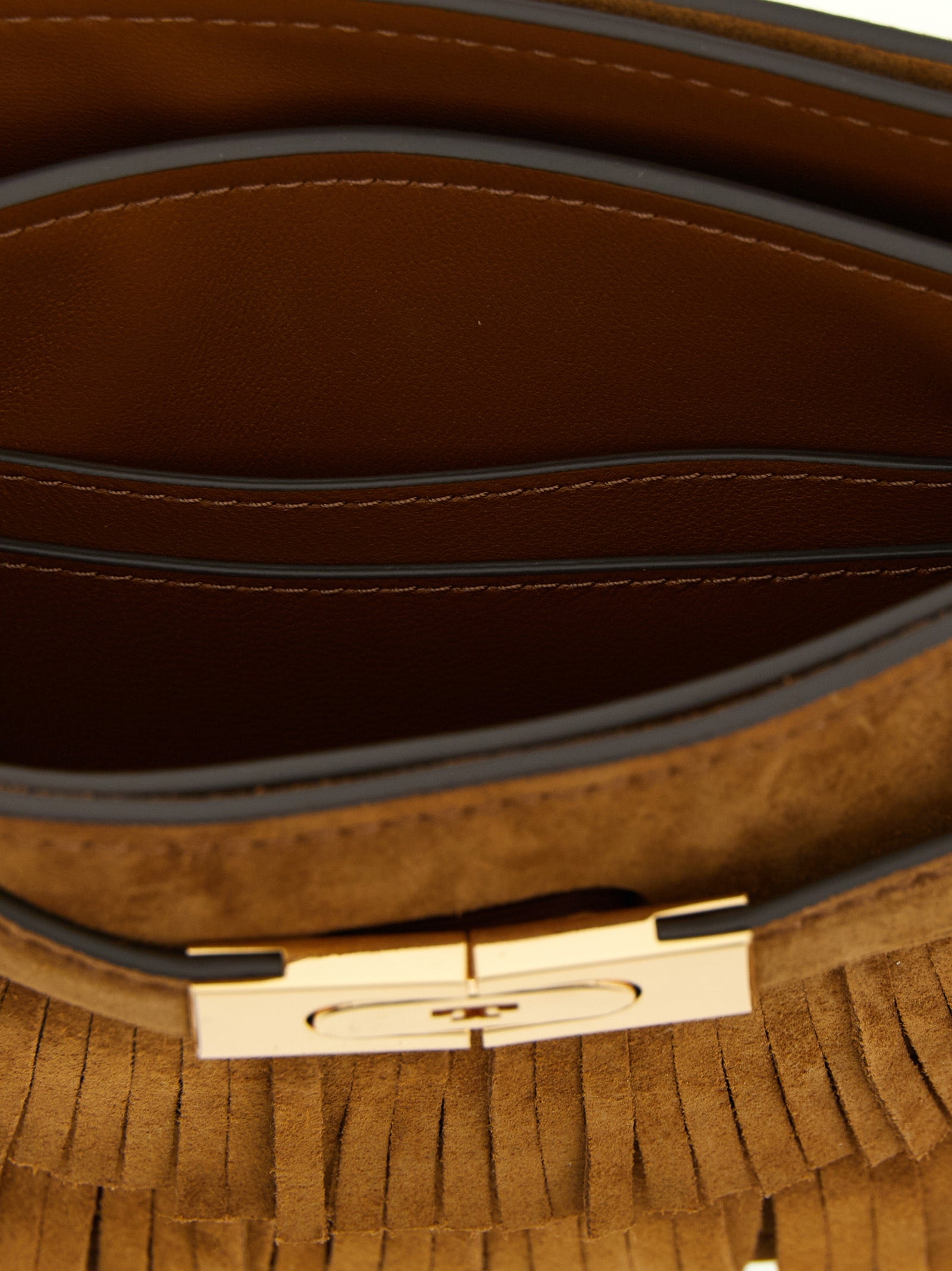 Brown Bovine Leather Handbag