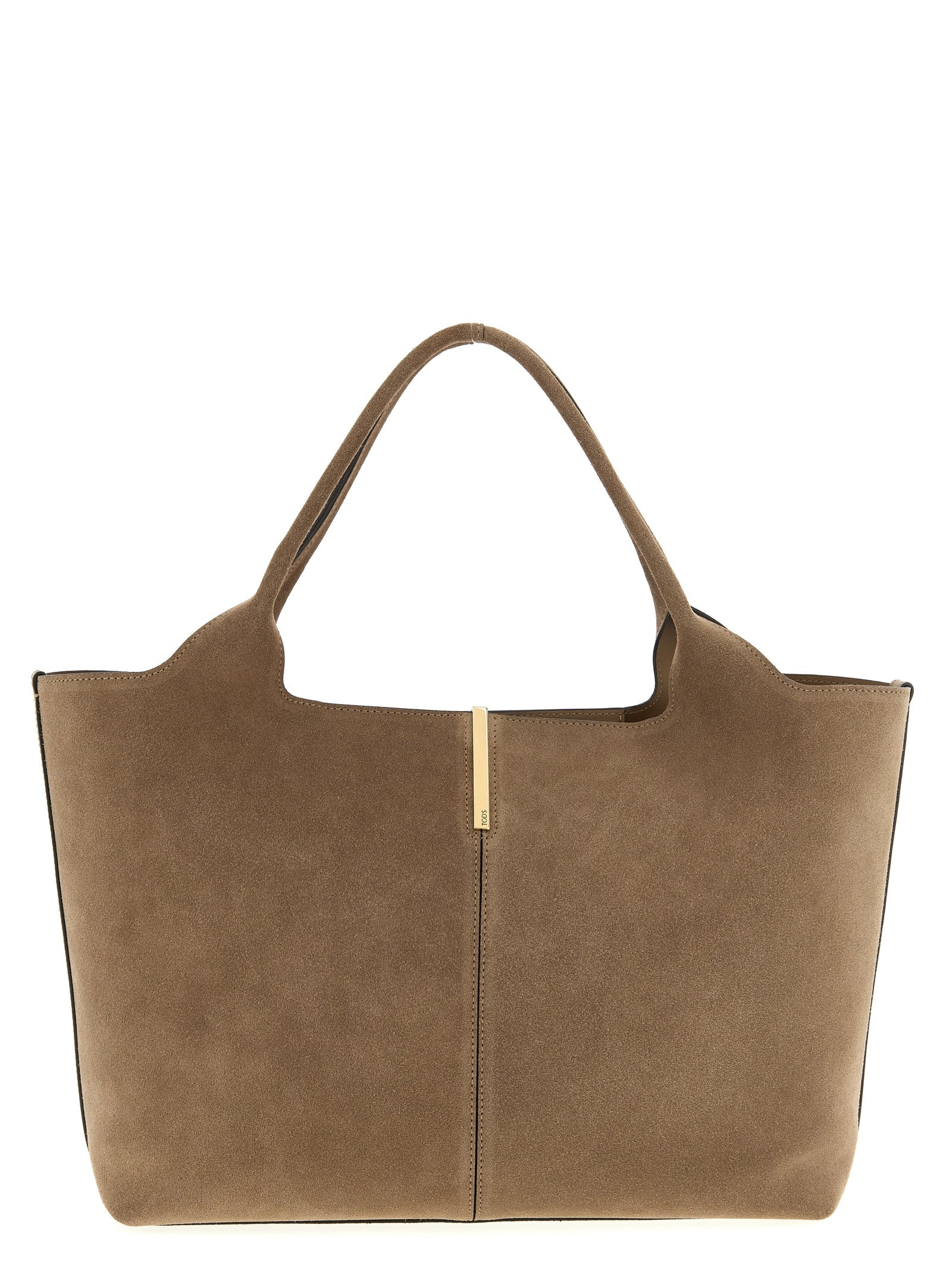 Beige Calfskin Tote Bag