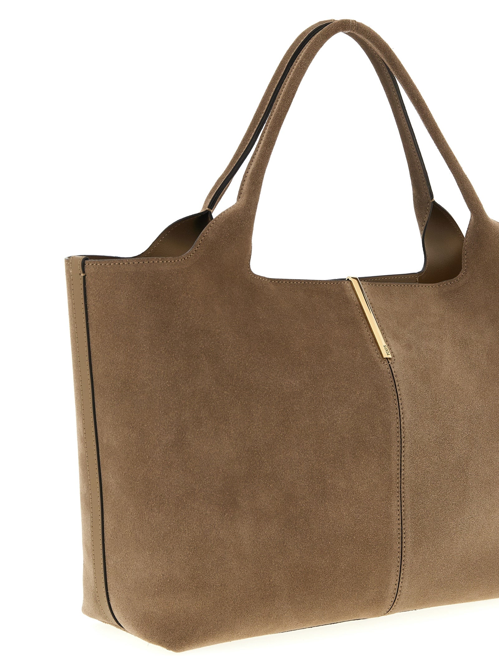 Beige Calfskin Tote Bag