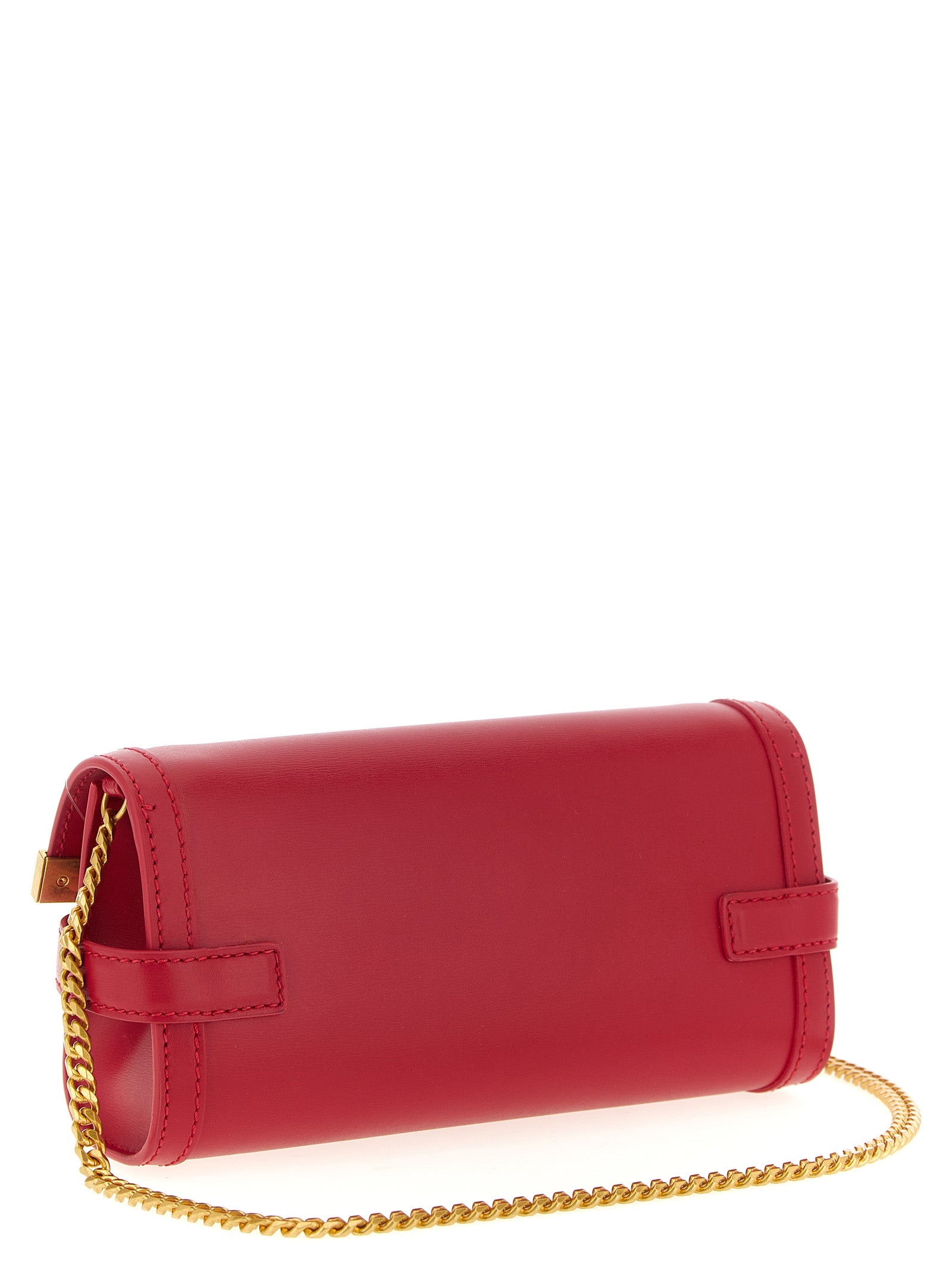 Fuchsia Calfskin Clutch Bag