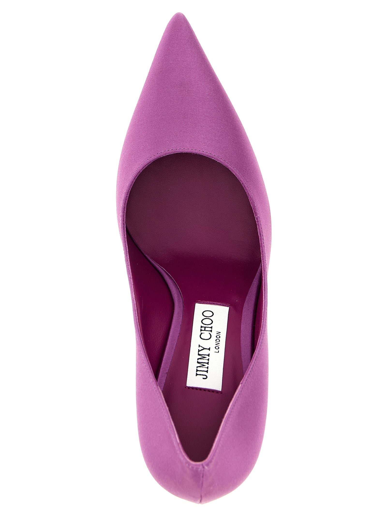 Purple Tencel High Heel Pumps