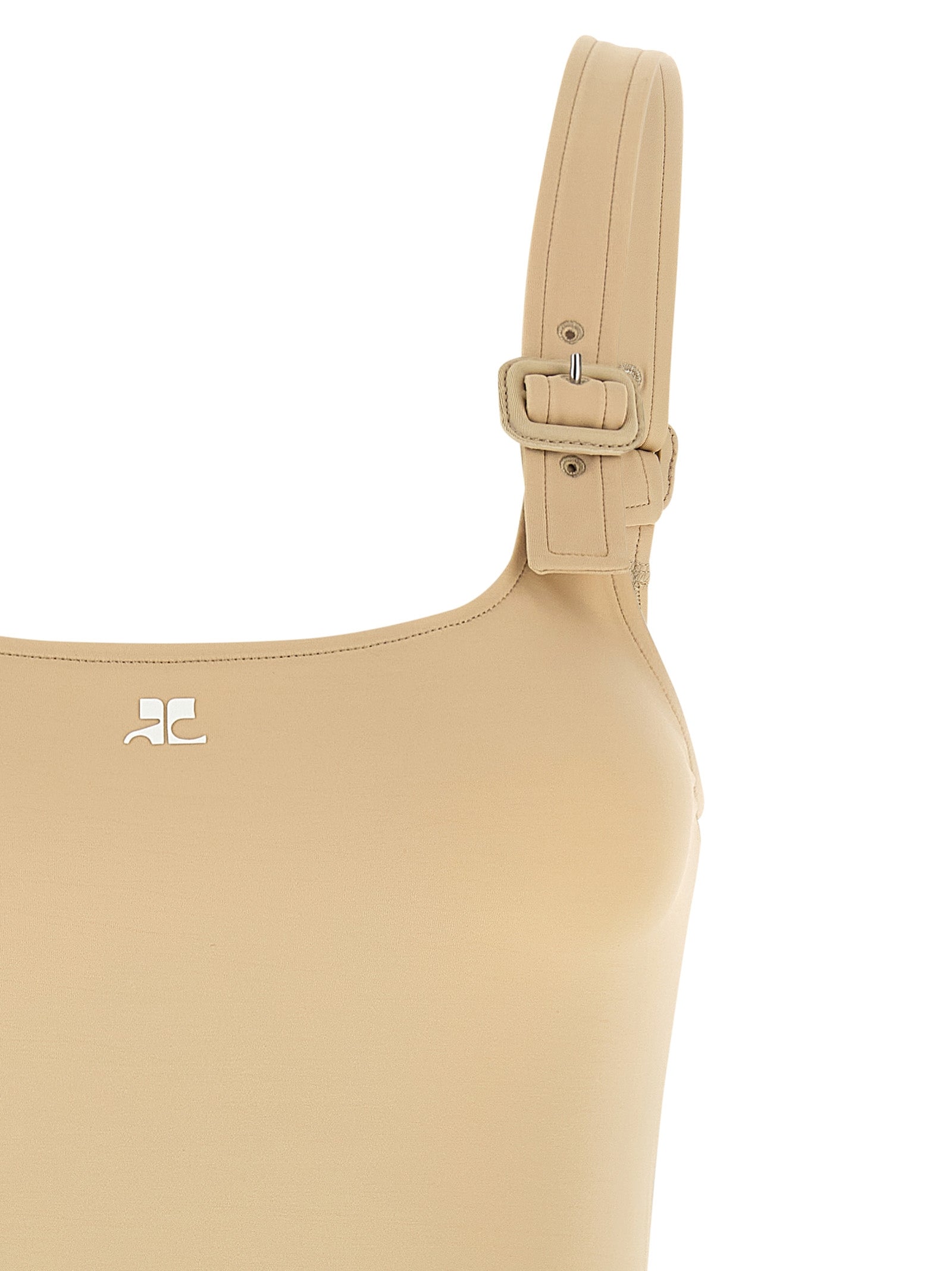 Beige Polyamide Bodysuit