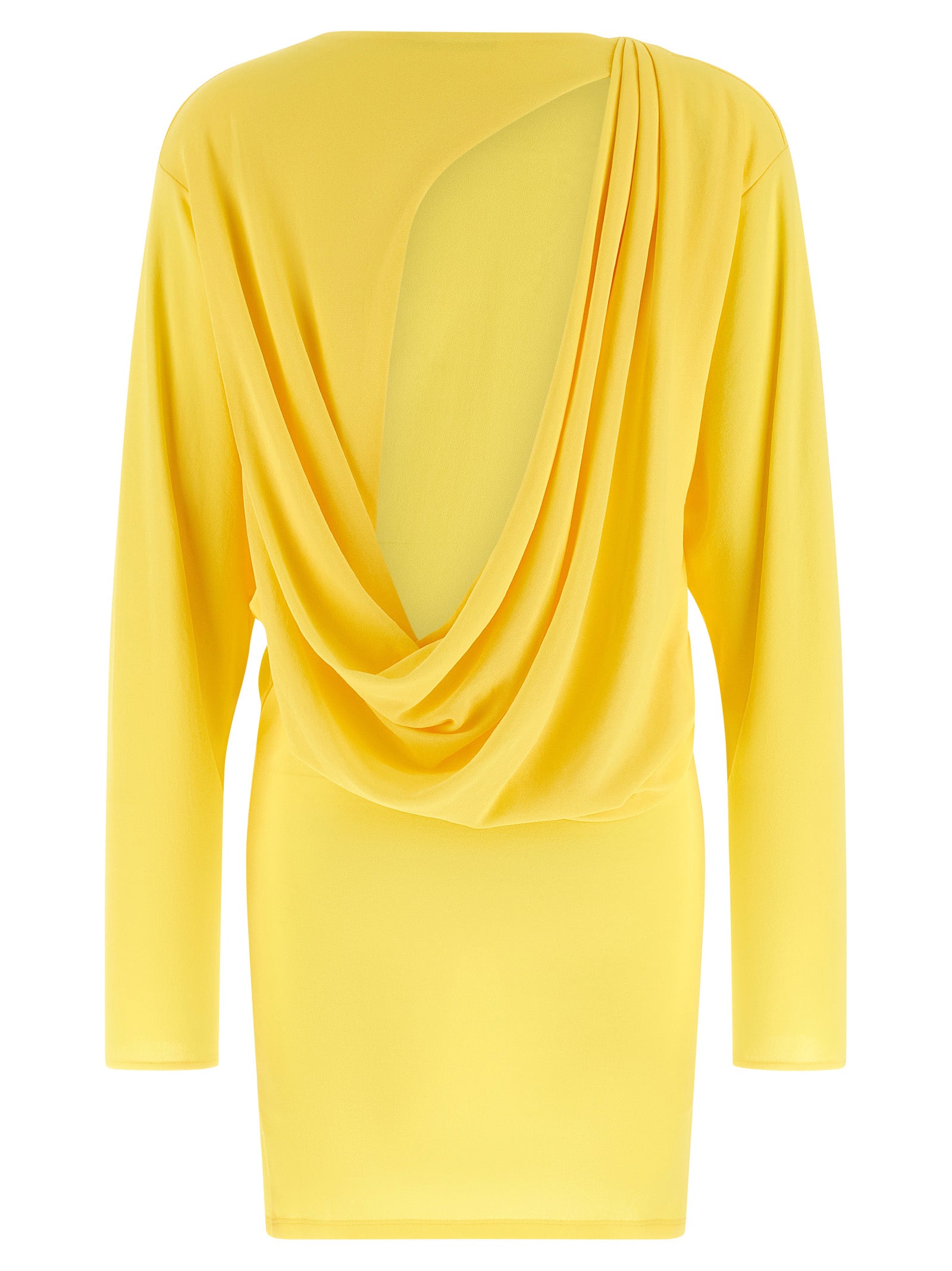 Bicolor Viscose Short Dress