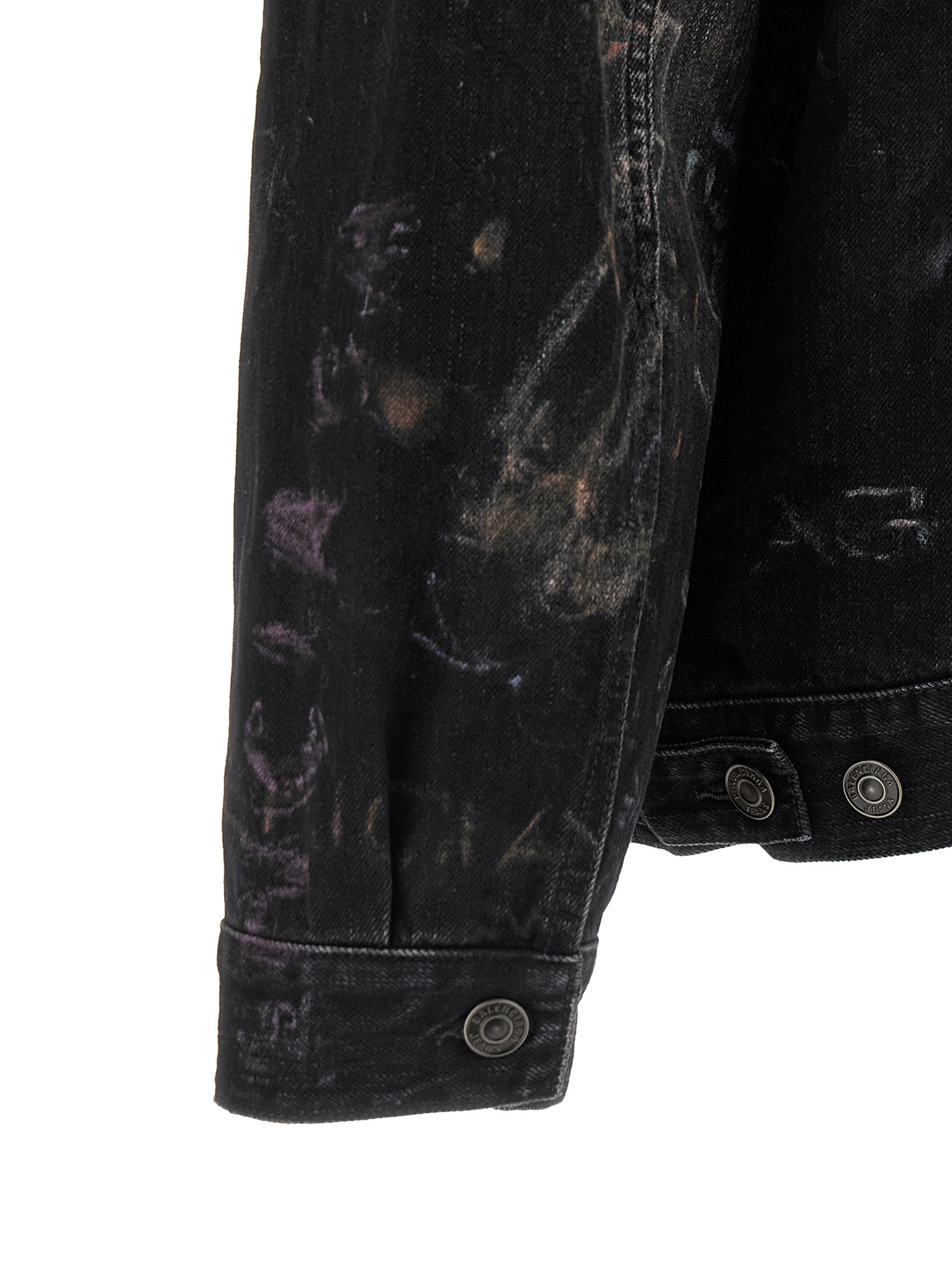Black Cotton Denim Jacket