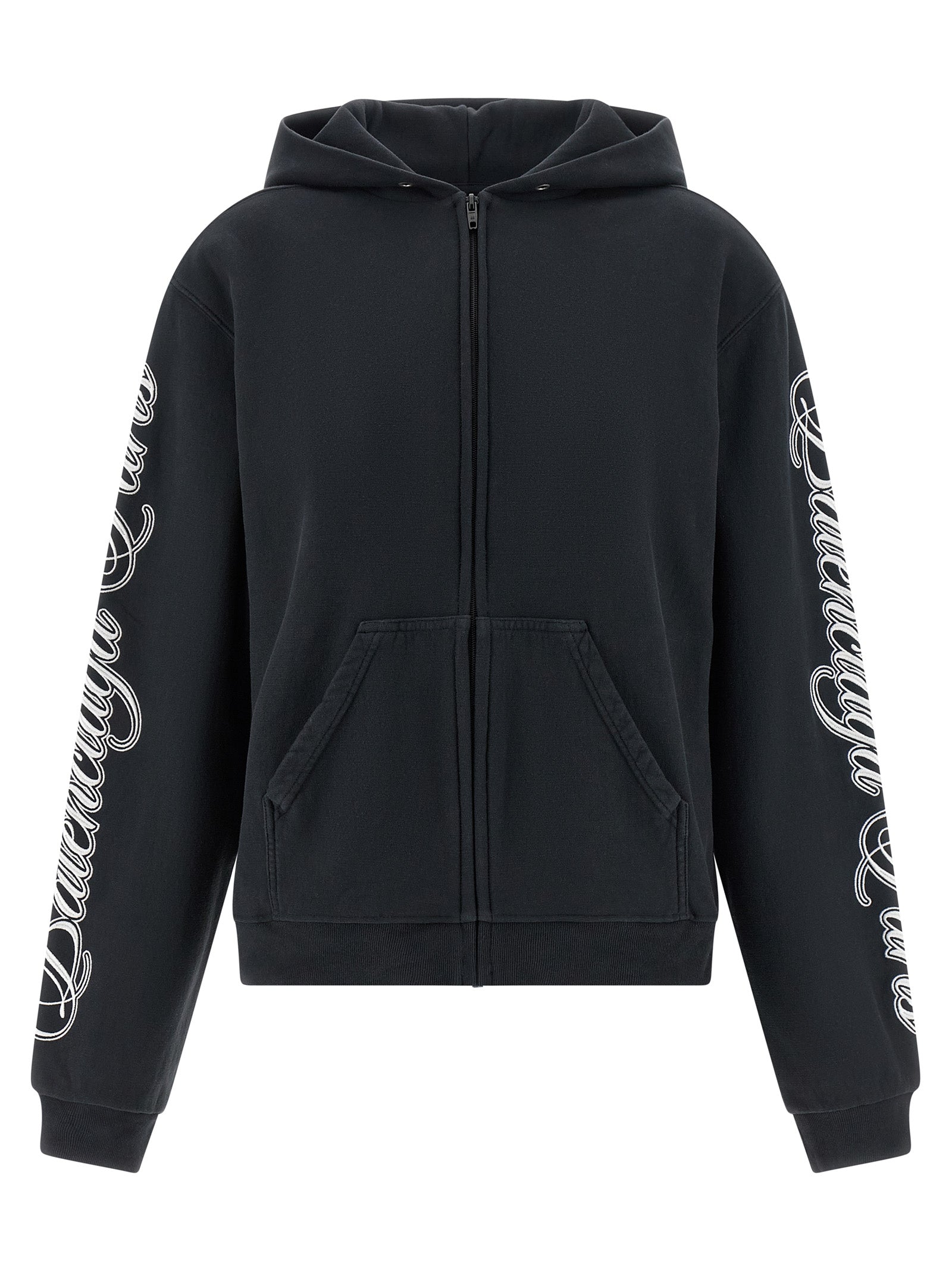 Black Cotton Sweatshirt