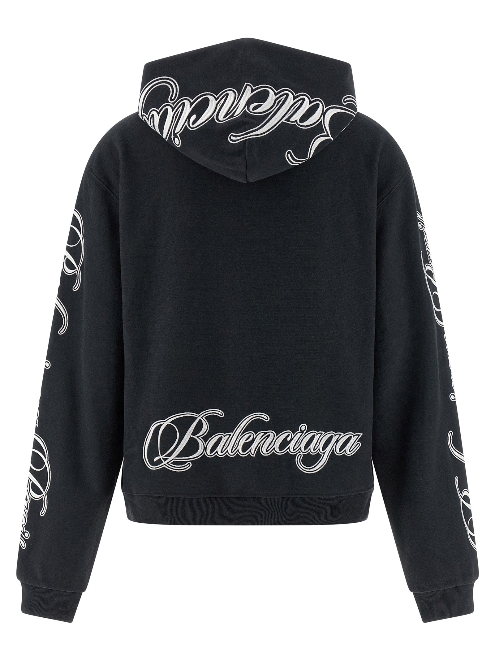 Black Cotton Sweatshirt