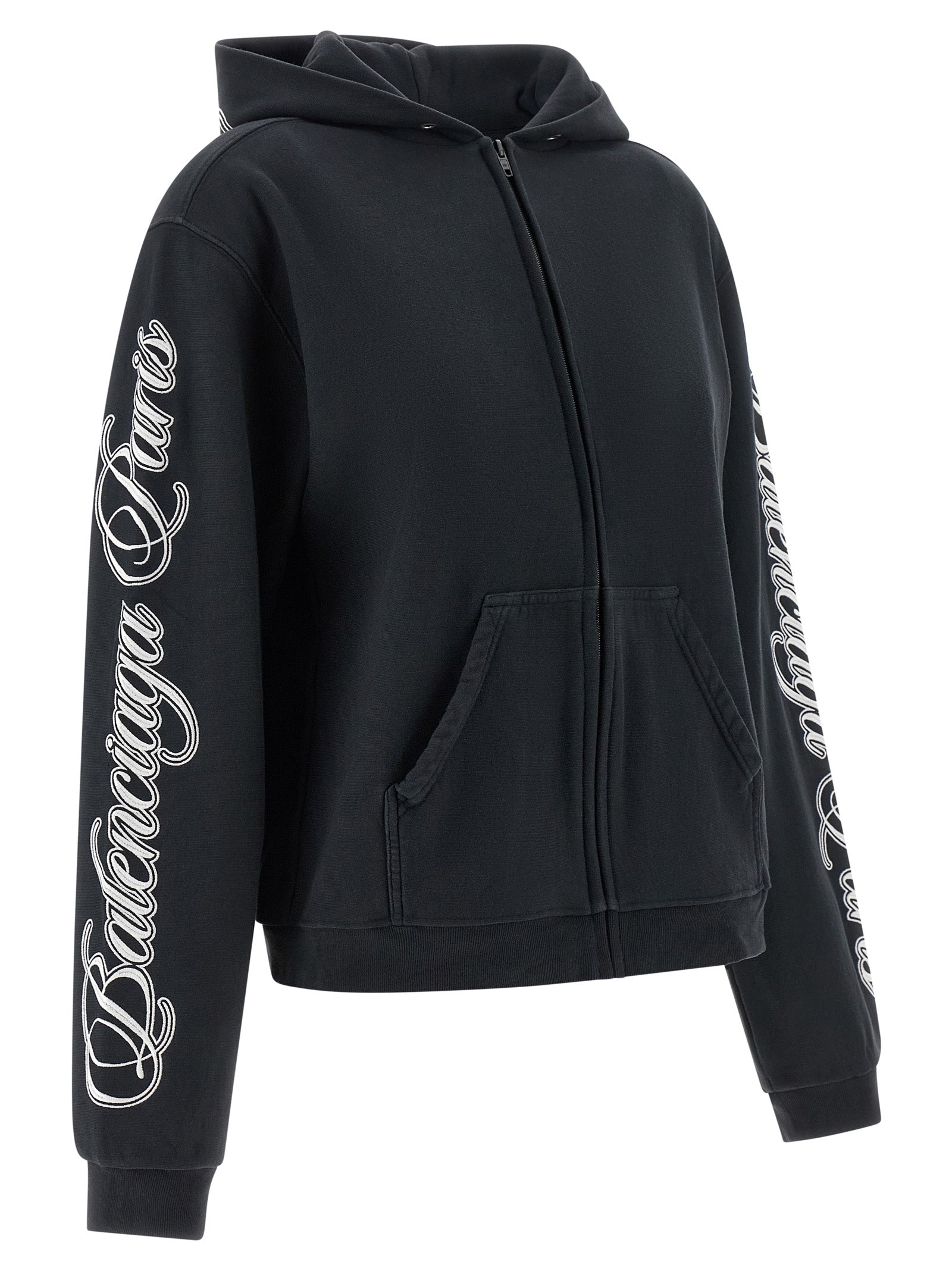 Black Cotton Sweatshirt