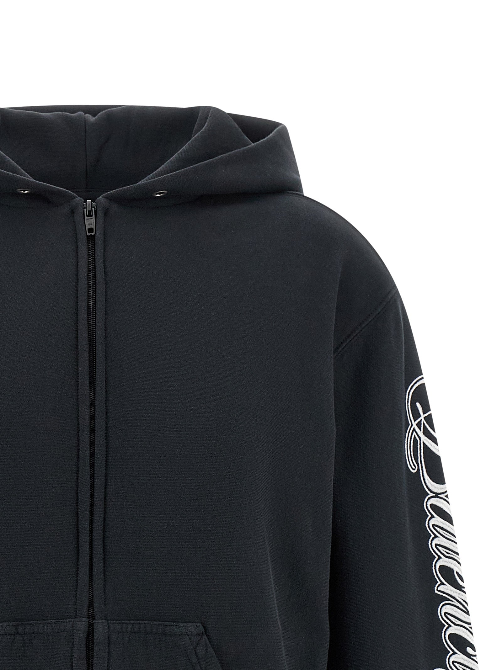 Black Cotton Sweatshirt
