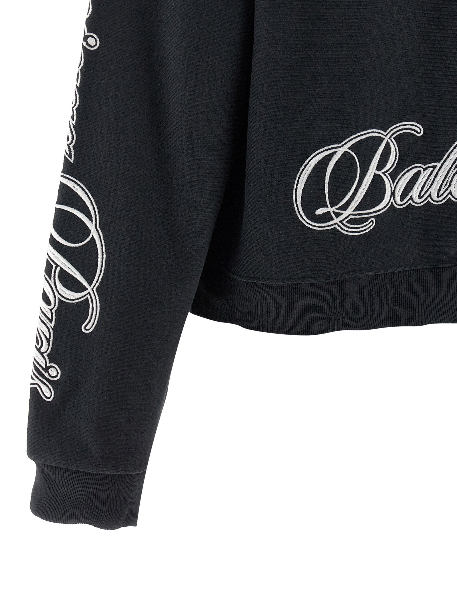 Black Cotton Sweatshirt