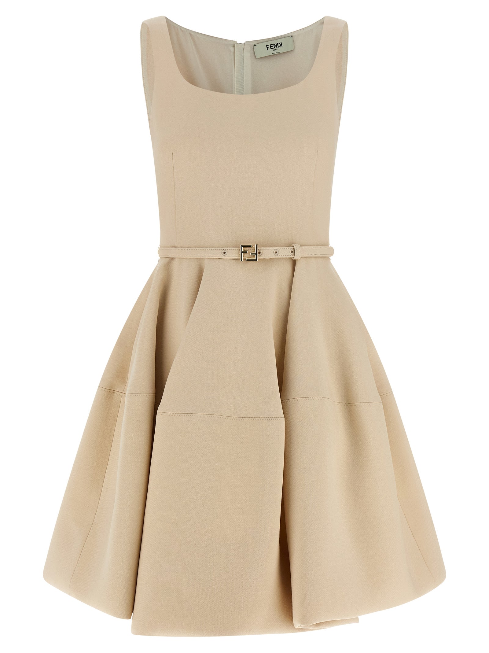 Multicolor Wool Short Dress
