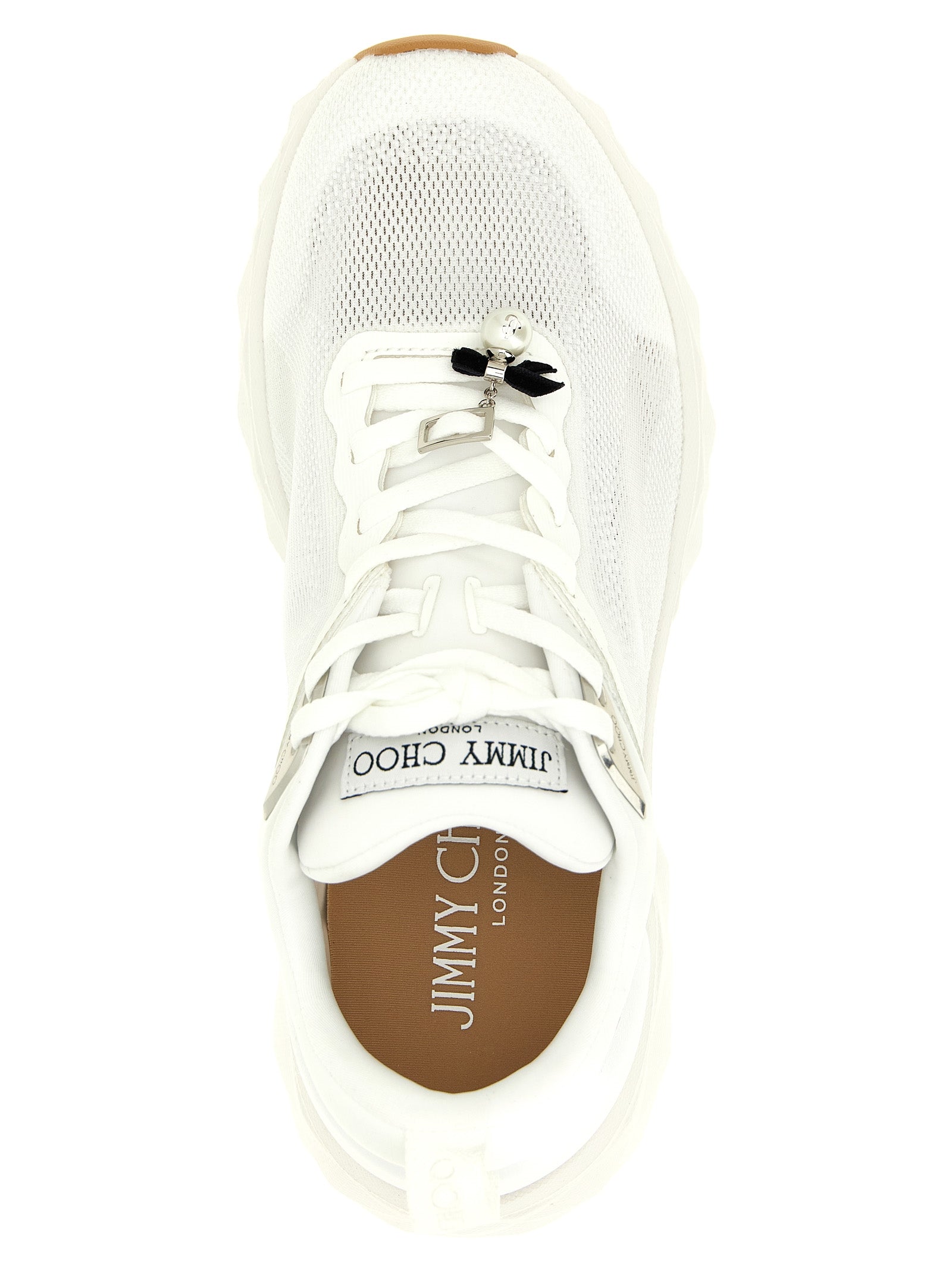 White Tencel Athletic Sneakers