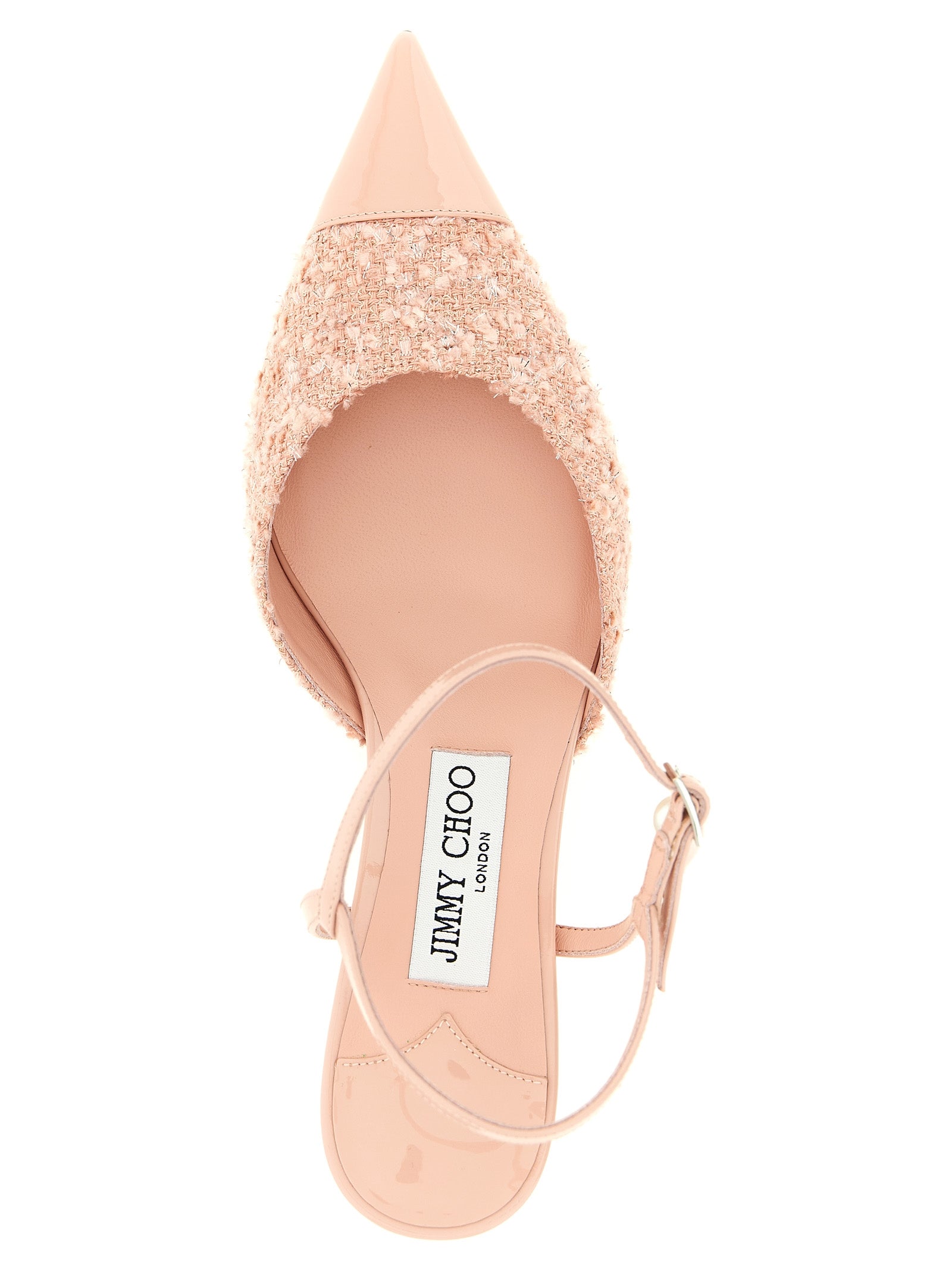Multicolor Tencel Mid Heel Pumps