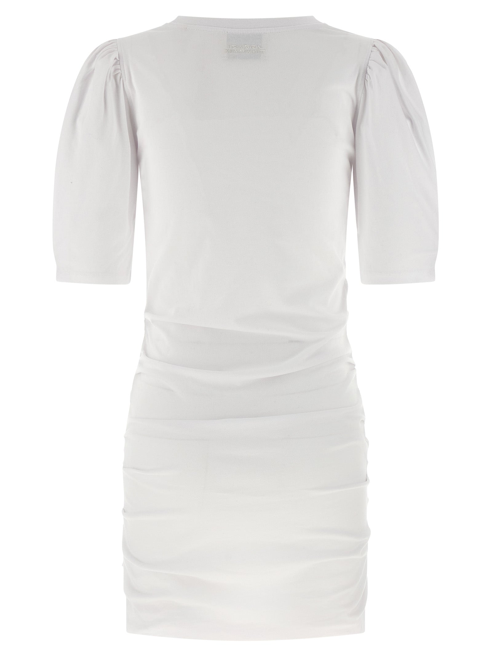 White Cotton Short Dress