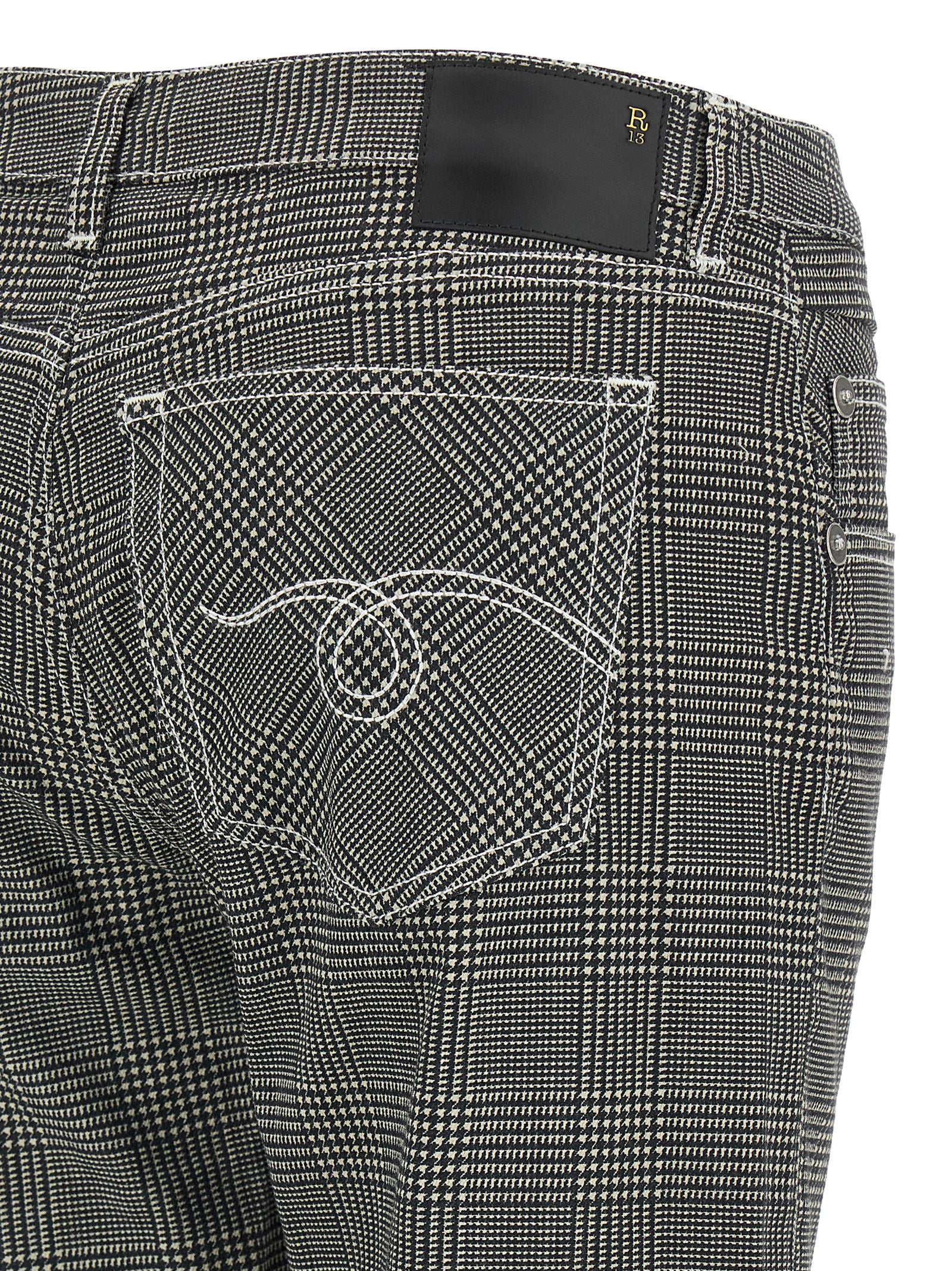 Bicolor Cotton Casual Pants