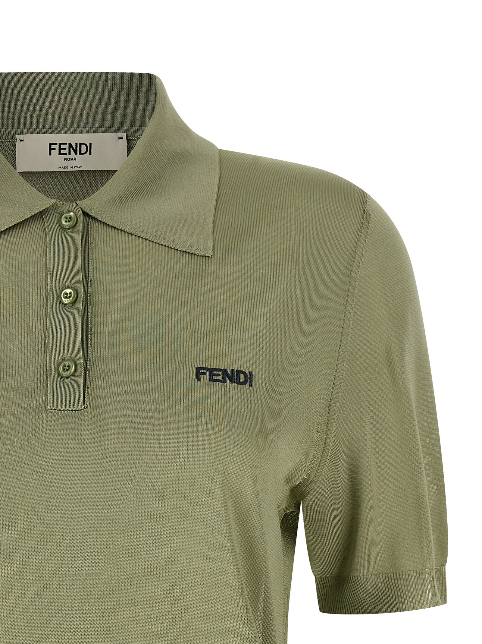 Bicolor Viscose Polo Shirt
