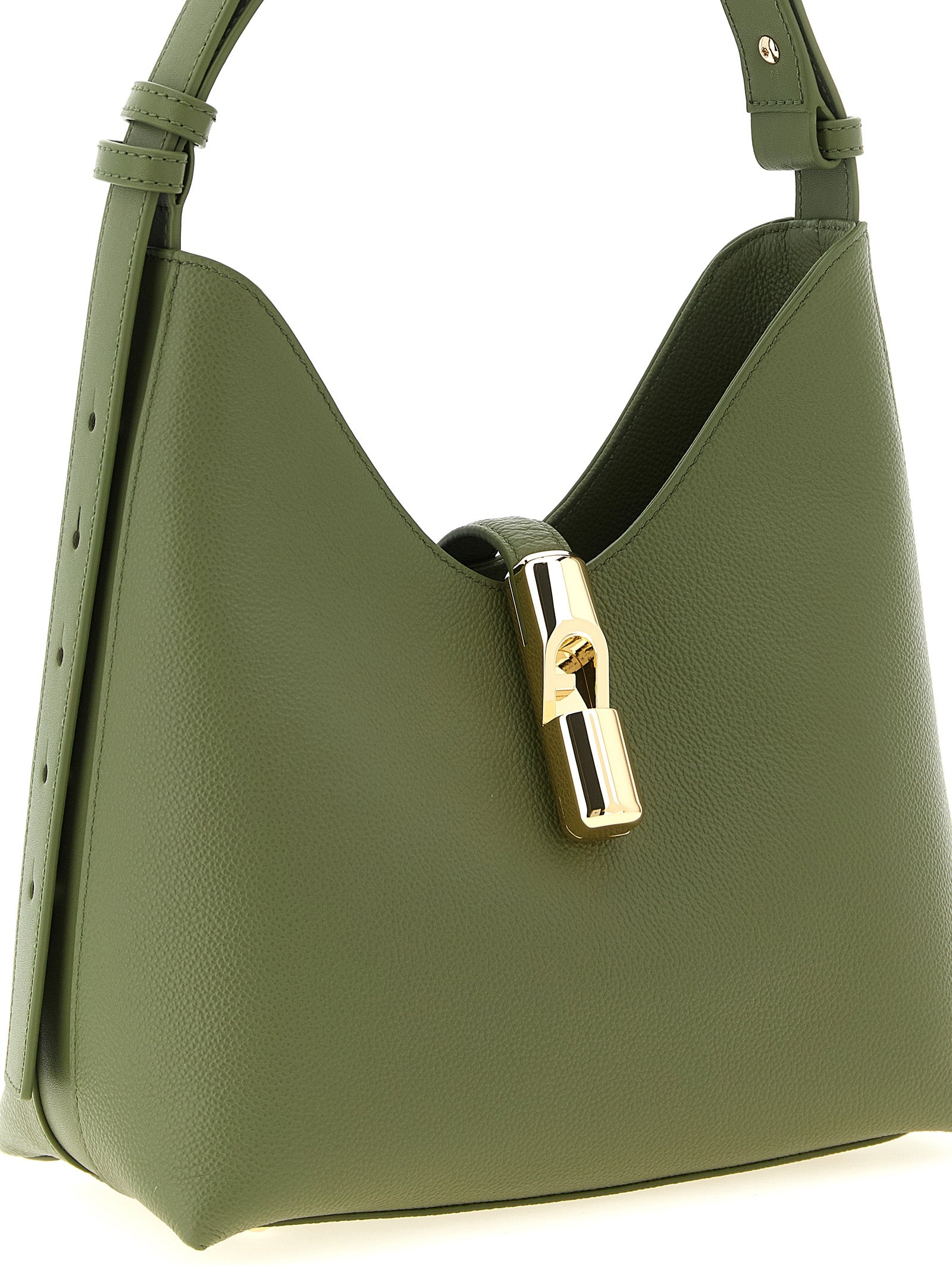 Bicolor Calfskin Shoulder Bag