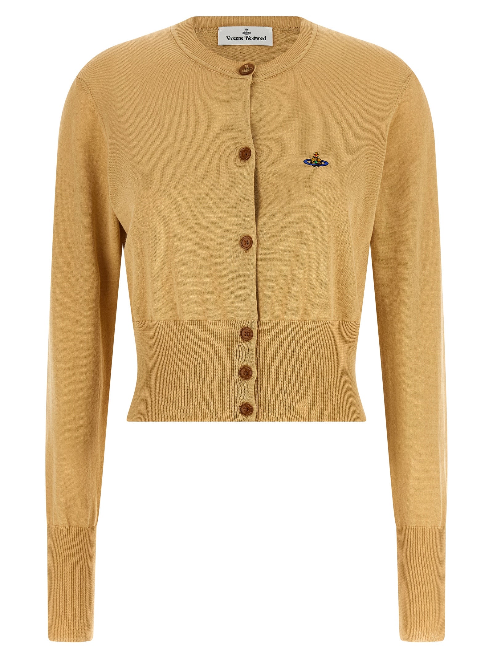 Beige Cotton Cardigan