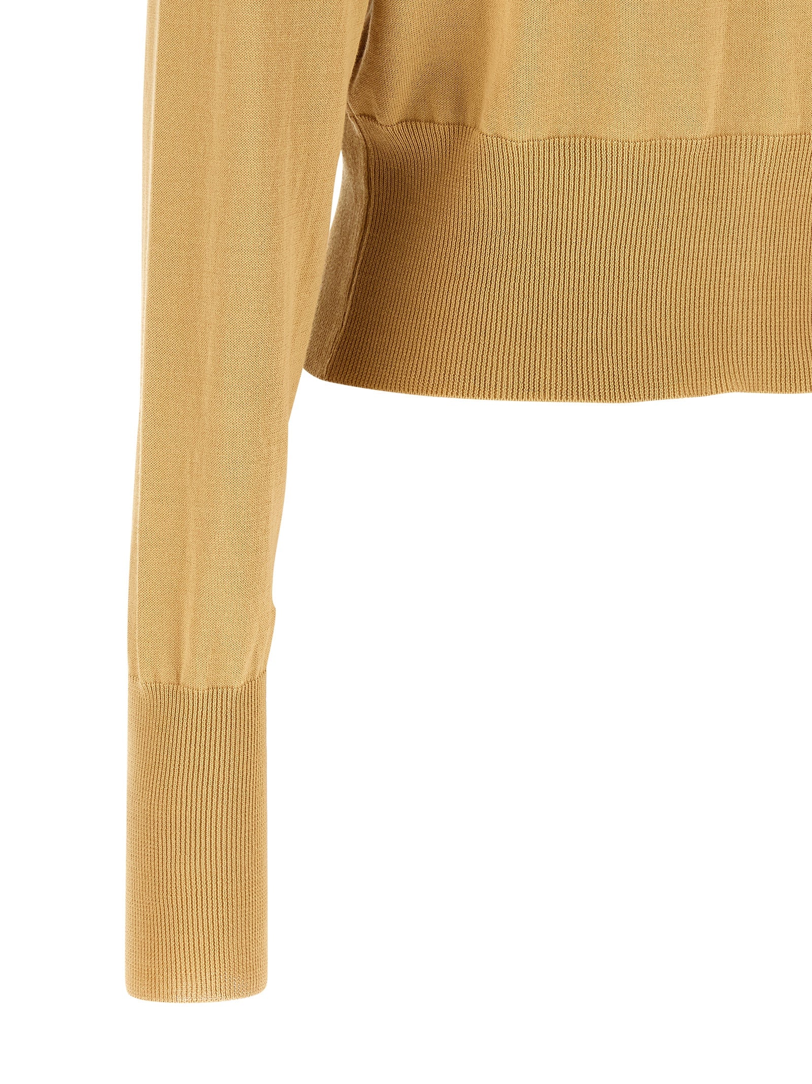 Beige Cotton Cardigan